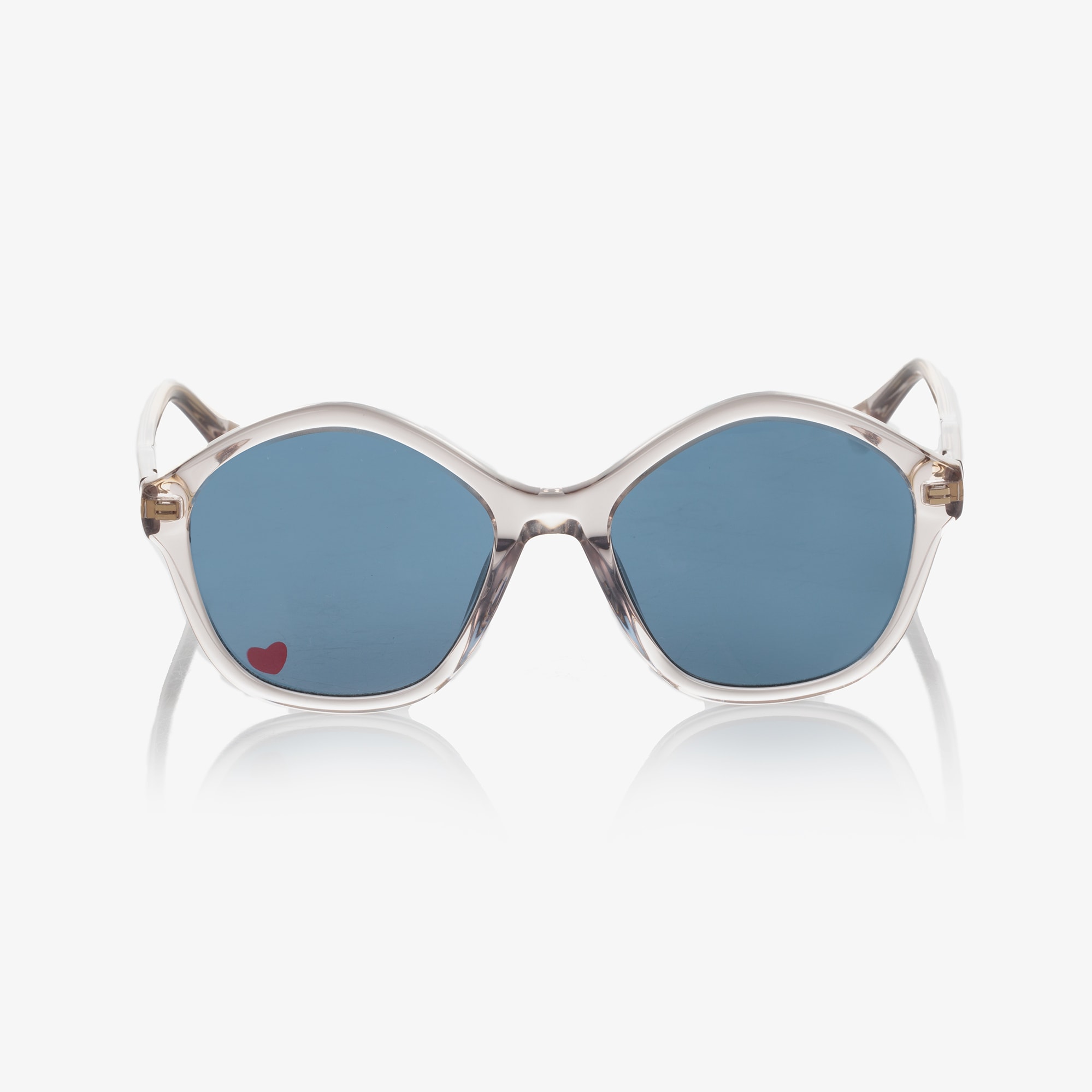 Girls Clear Round Sunglasses - View 3