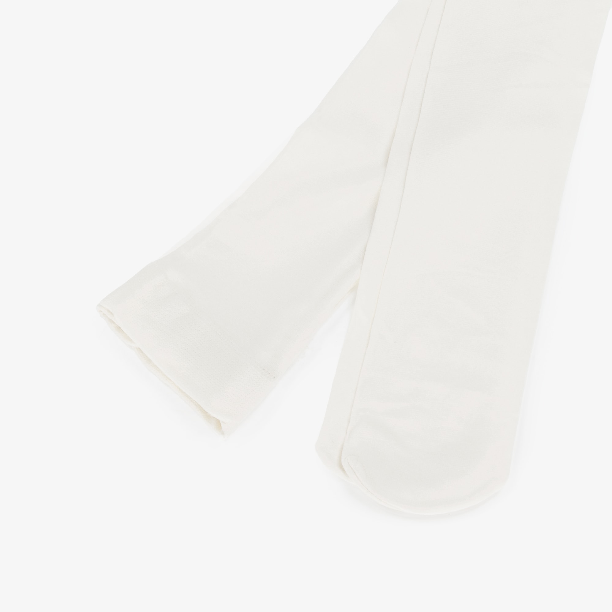 Girls Ivory Microfibre Opaque Tights - View 6