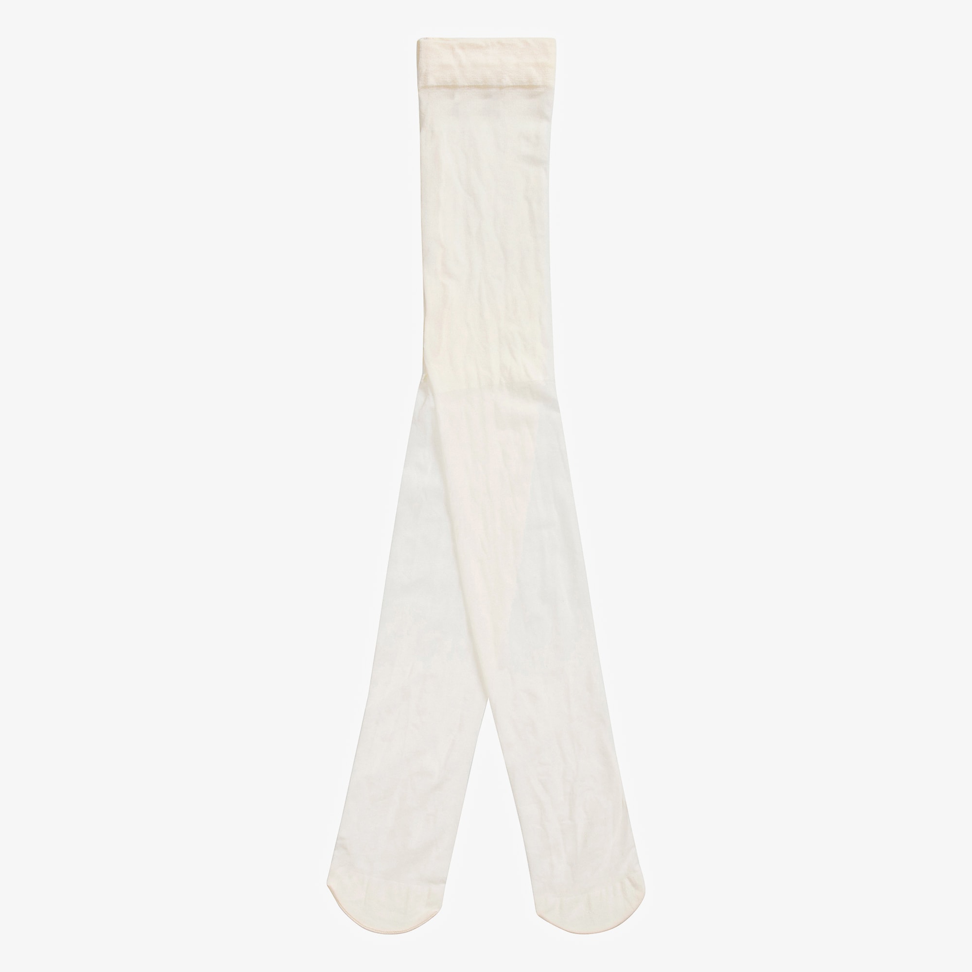 Girls Ivory Sheer Tights - View 1
