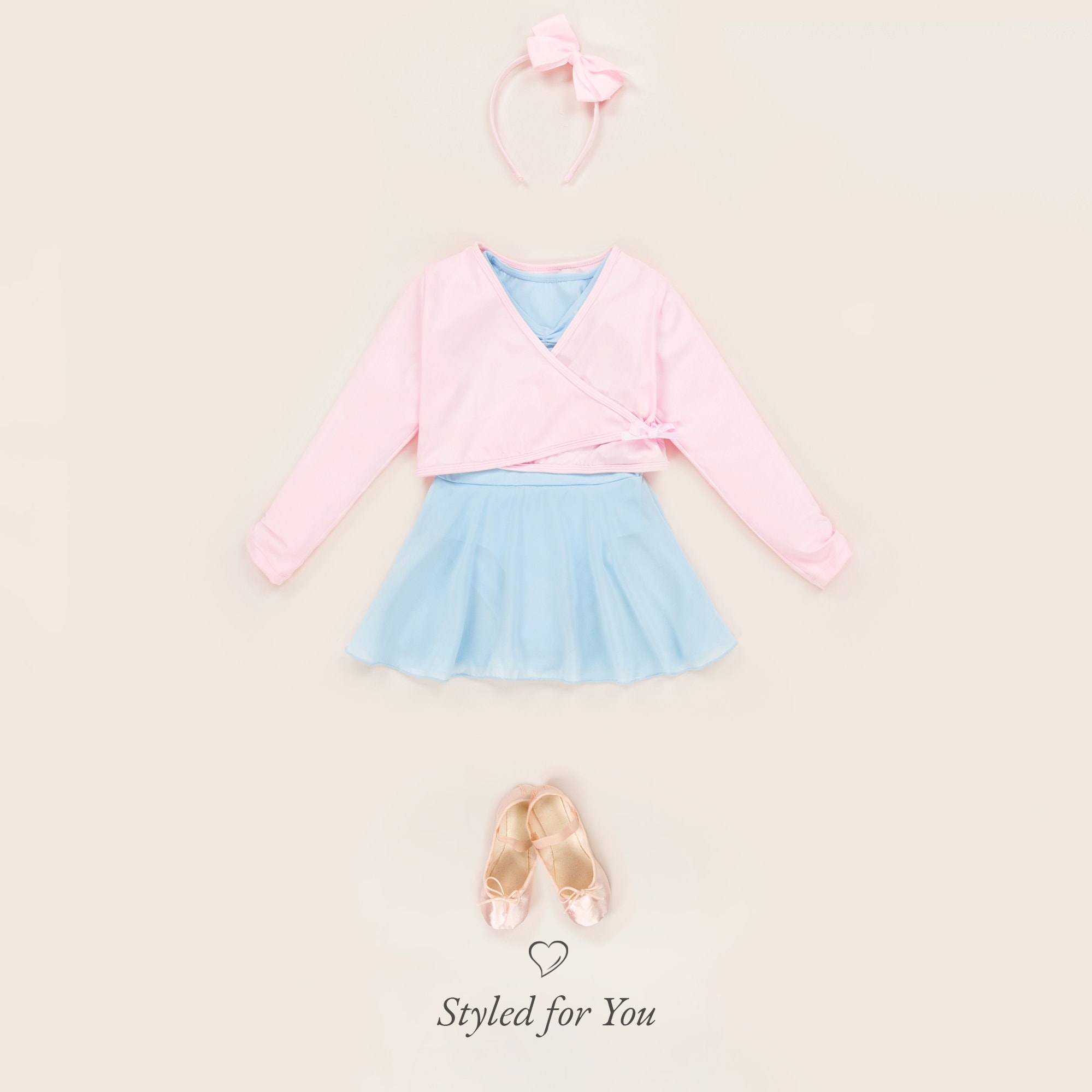 Girls Blue Leotard Dress - View 5