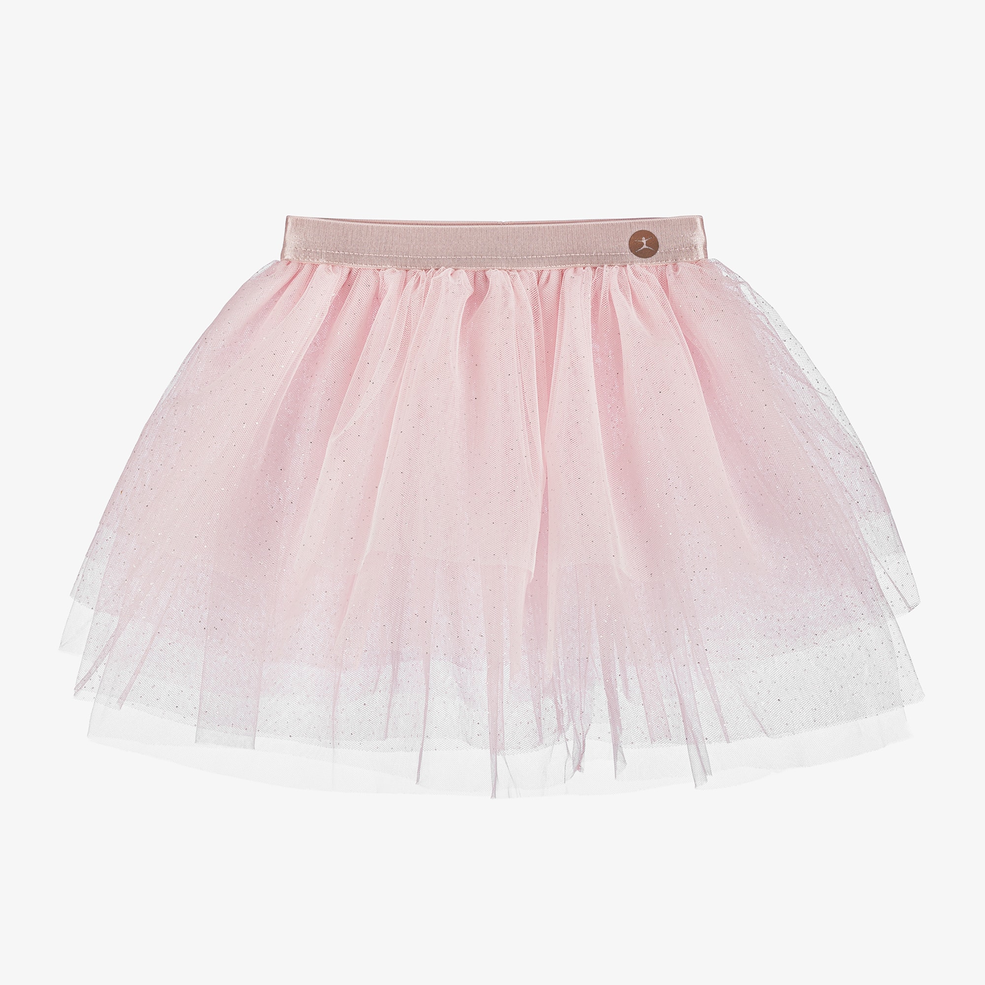 Girls Pink Tulle Tutu Skirt - View 1