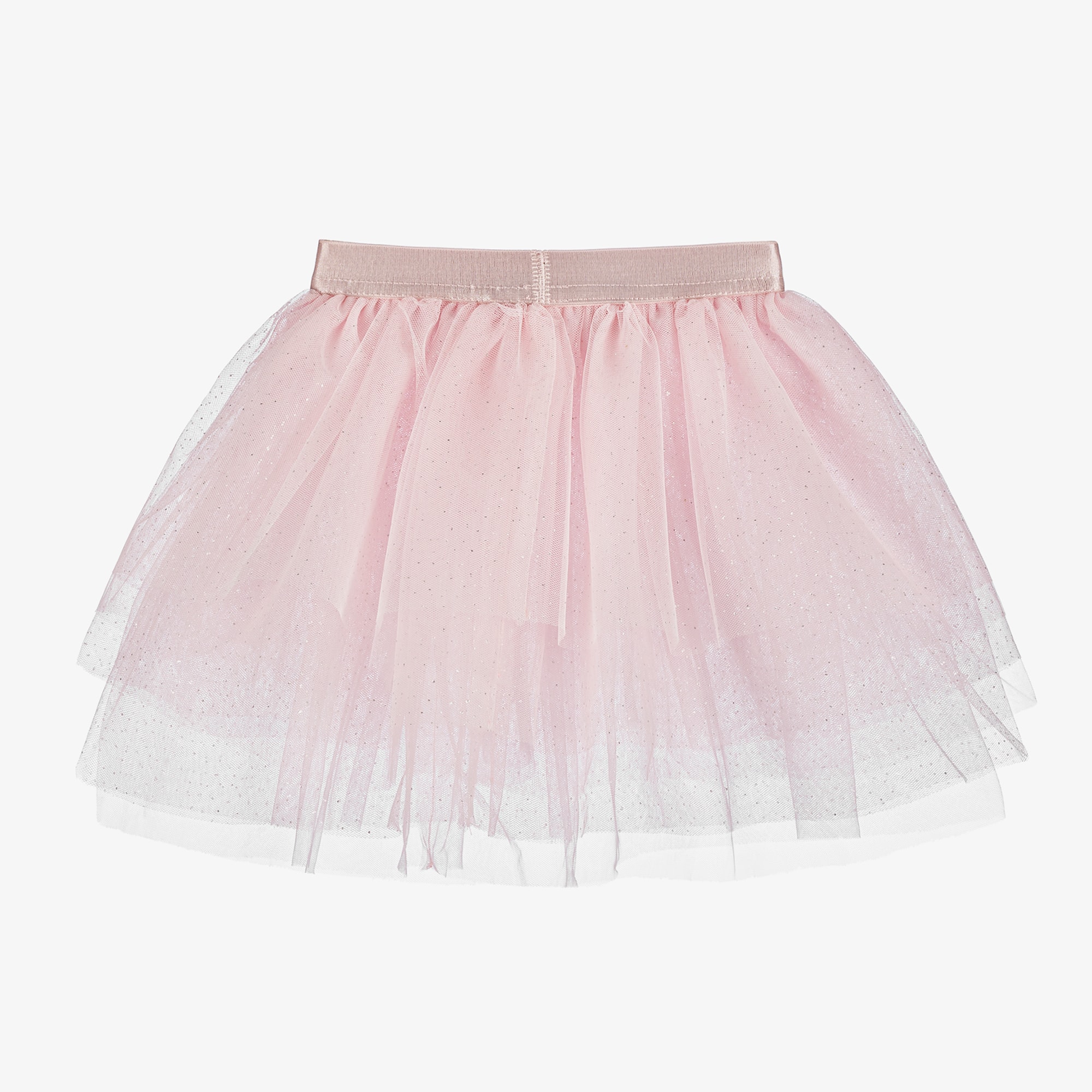 Girls Pink Tulle Tutu Skirt - View 3