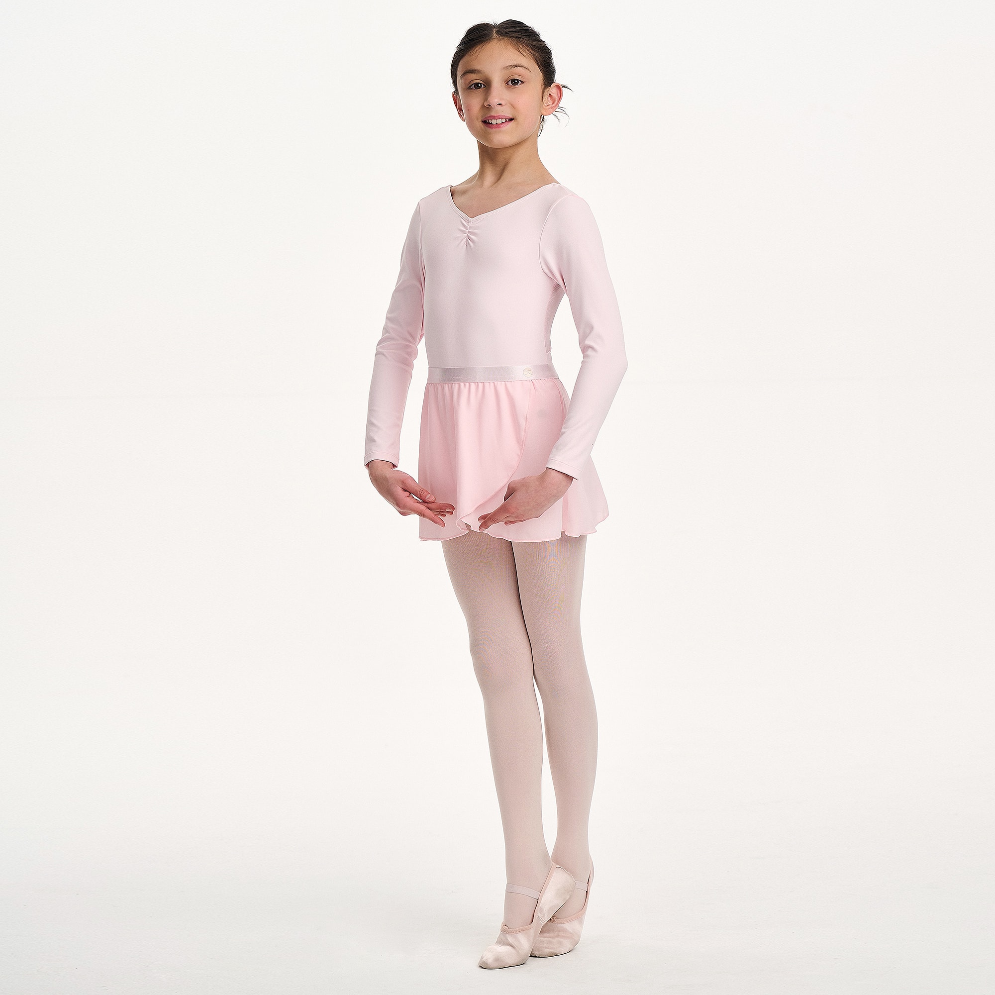 Girls Pink Wrap Skirt - View 2