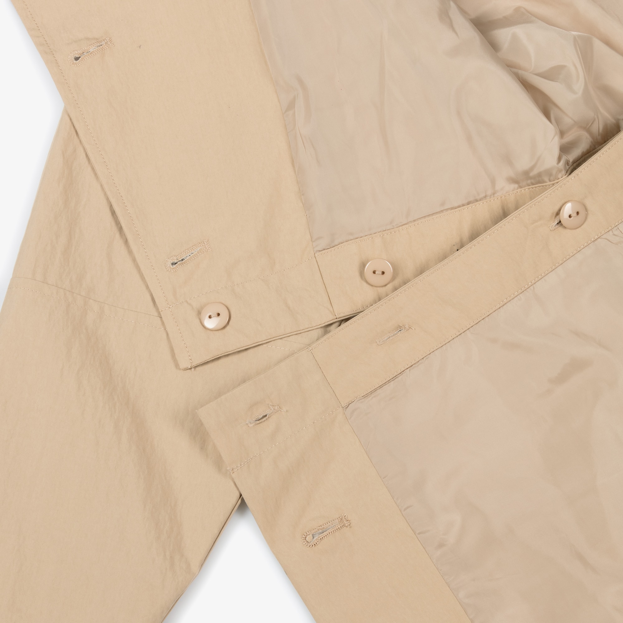 Girls Beige Cotton 2 In 1 Trench Coat - View 5