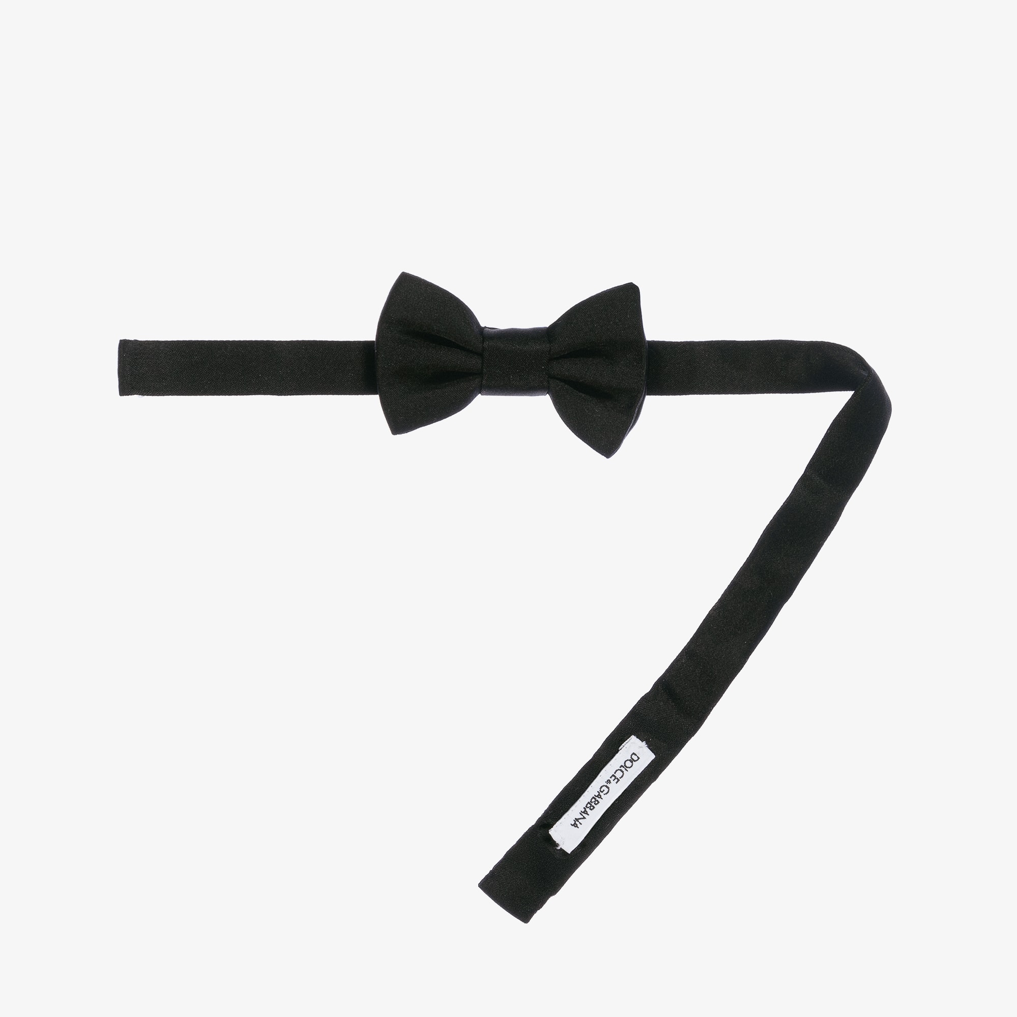 Boys Black Silk Bow Tie - View 3