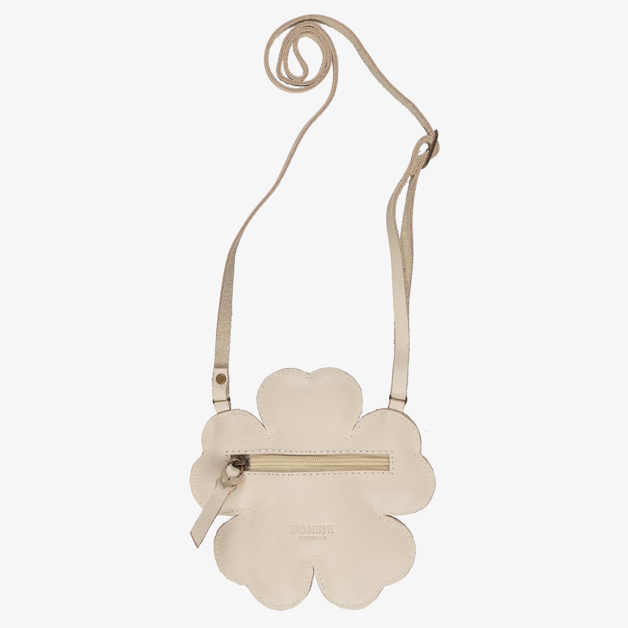 Girls Cream Leather Buttercup Purse (14cm) - View 4