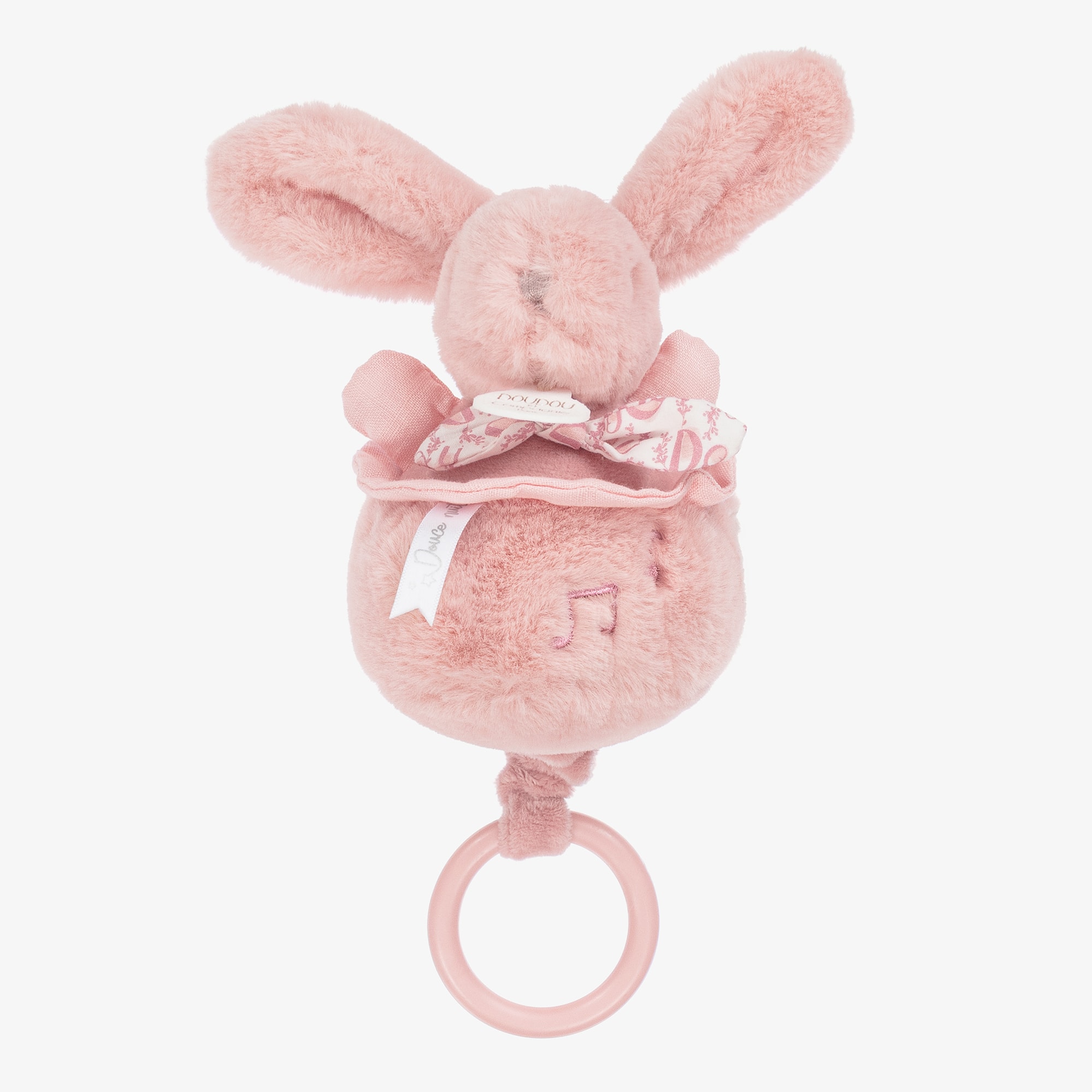 Beige Bunny Soft Musical Pull Toy (20cm) - View 1