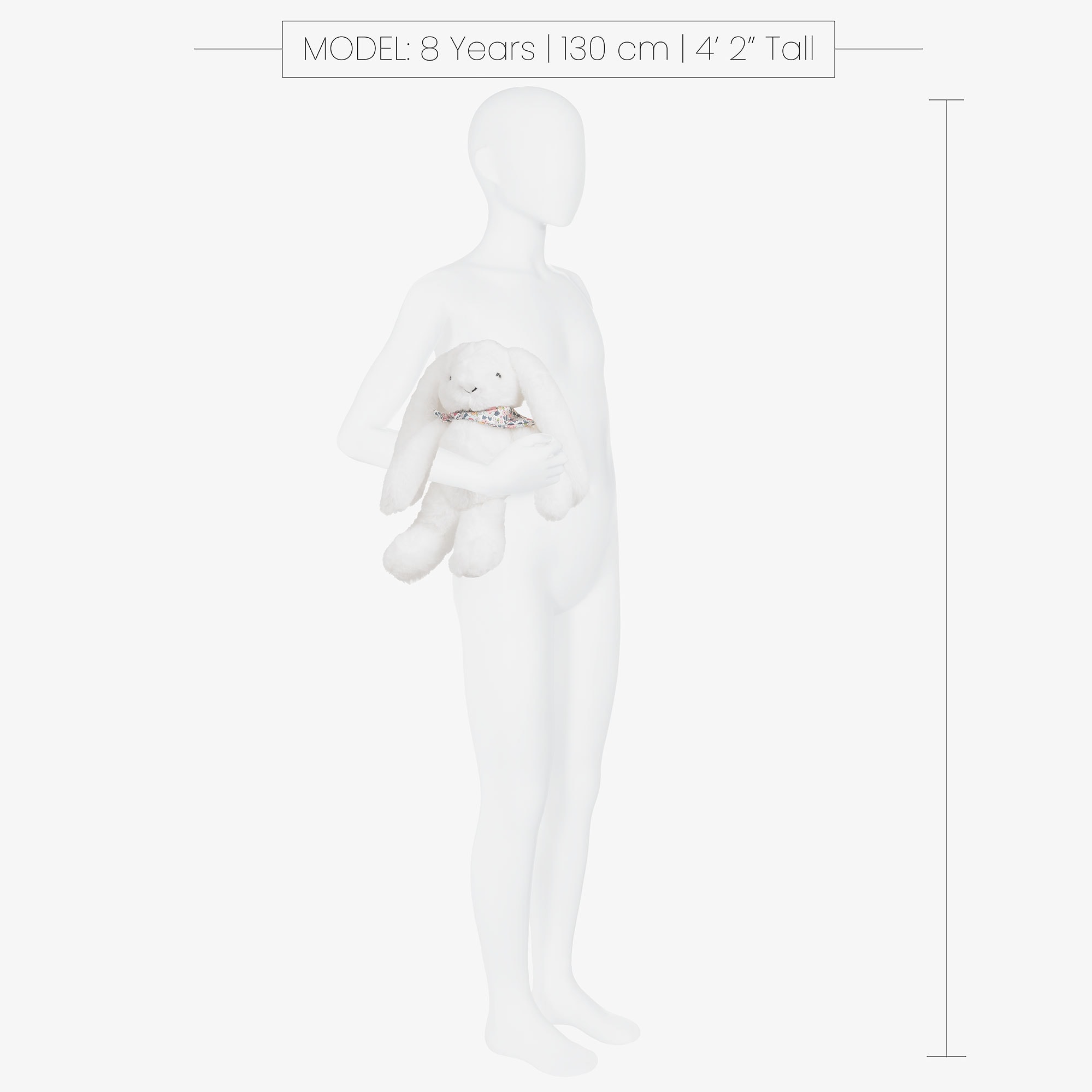 White Bunny Soft Toy (35cm) - View 2