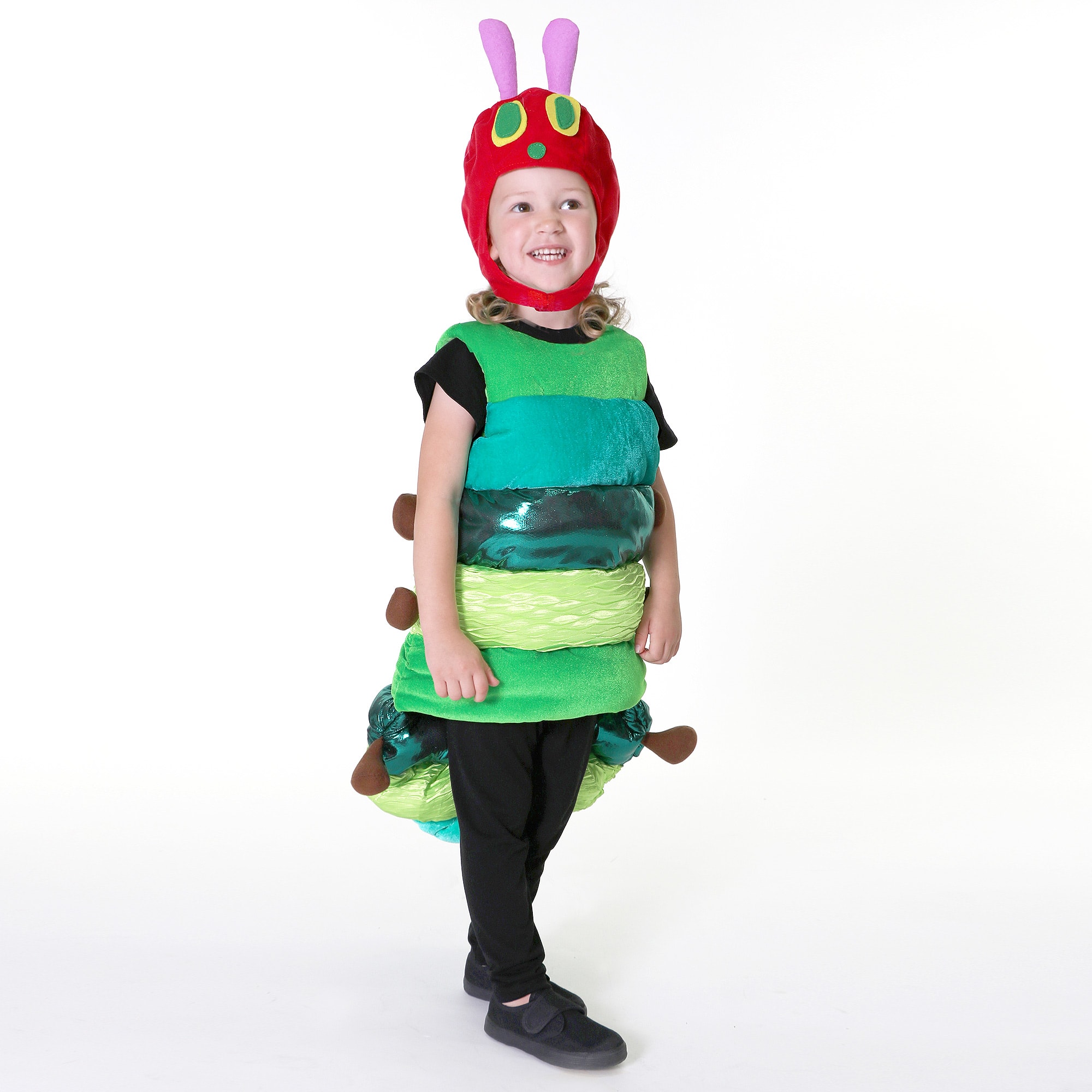 Playful Caterpillar Costume with Hood - View 2