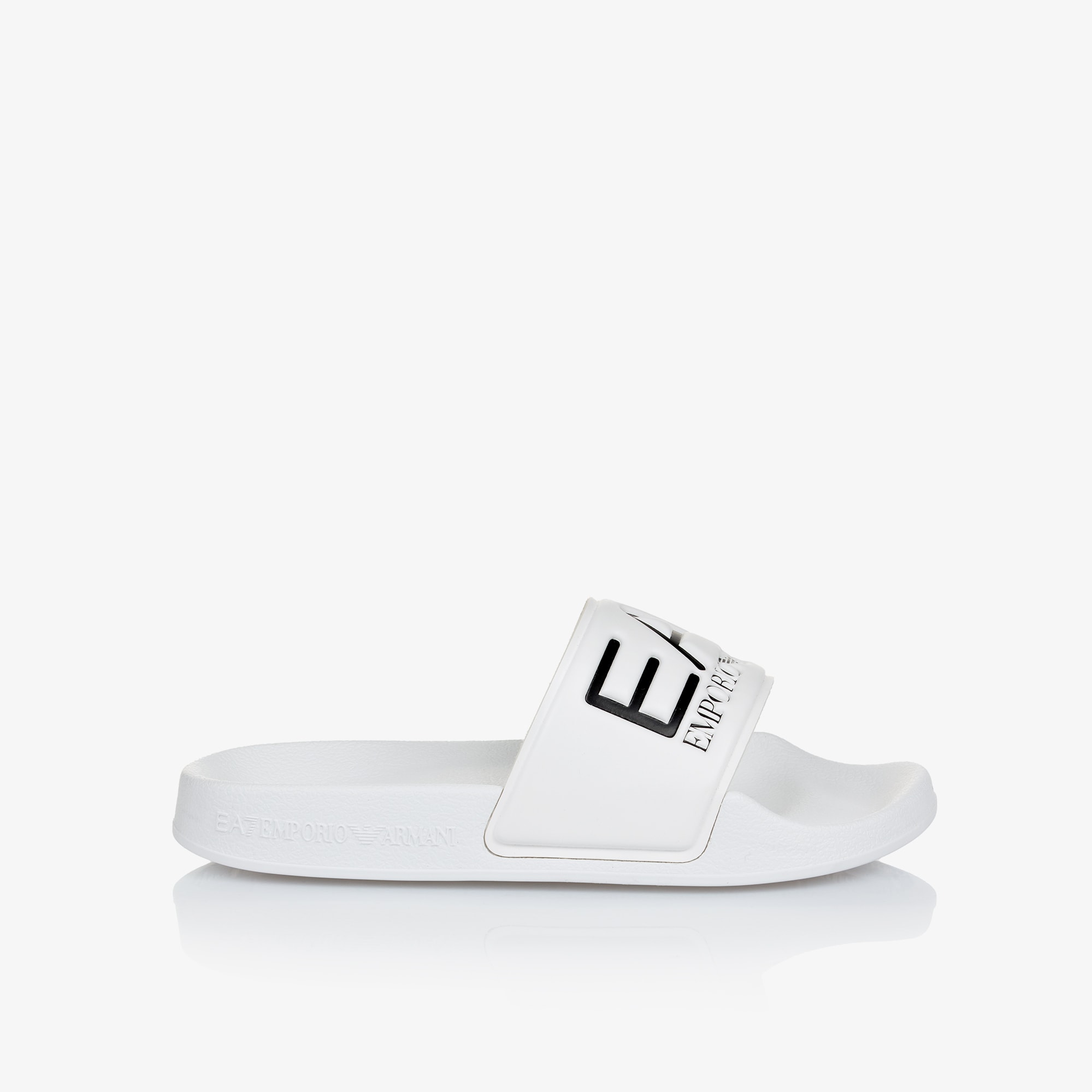 White EA7 Logo Sliders - View 4