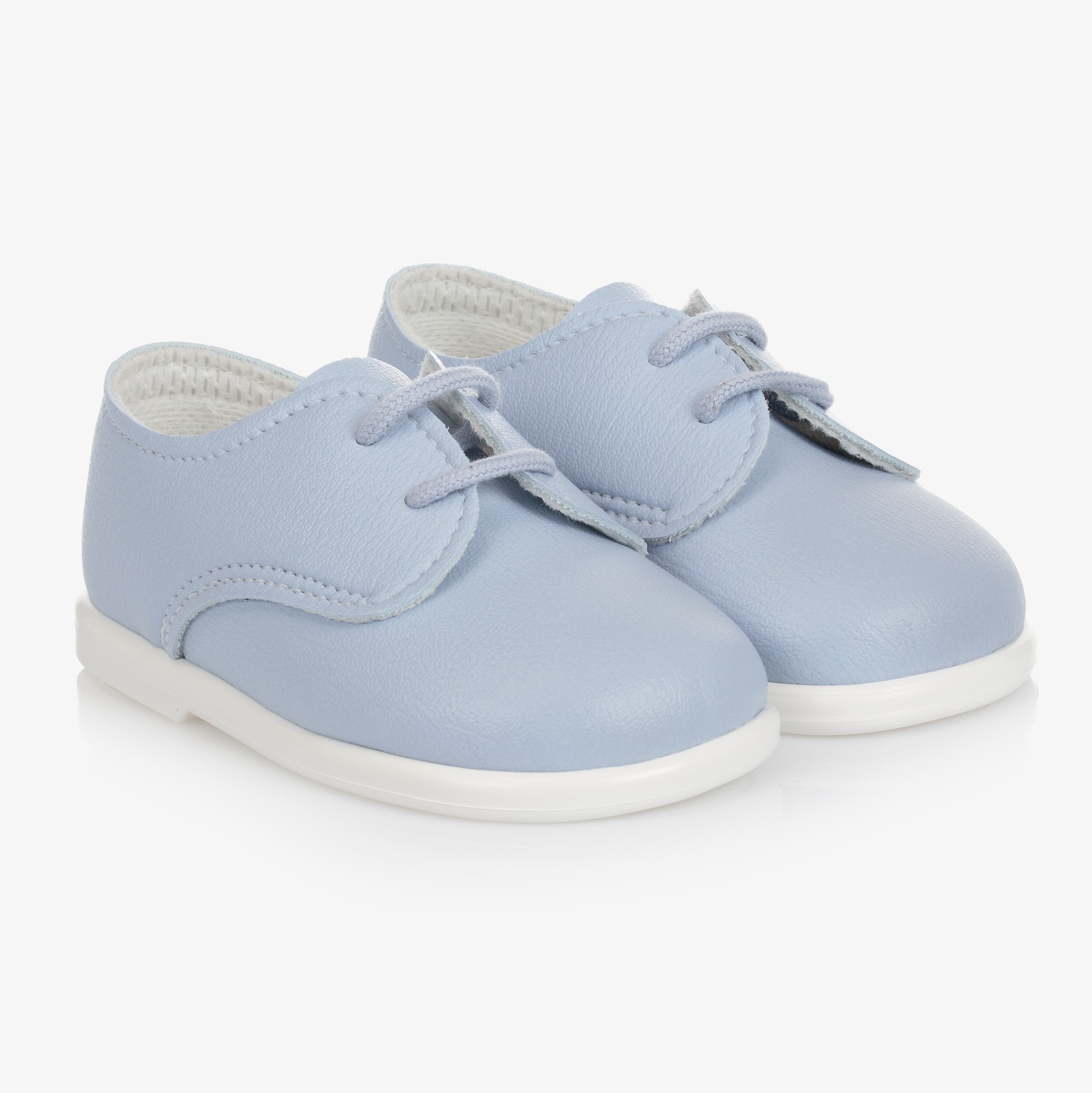 Boys White First Walker Shoes - View 1