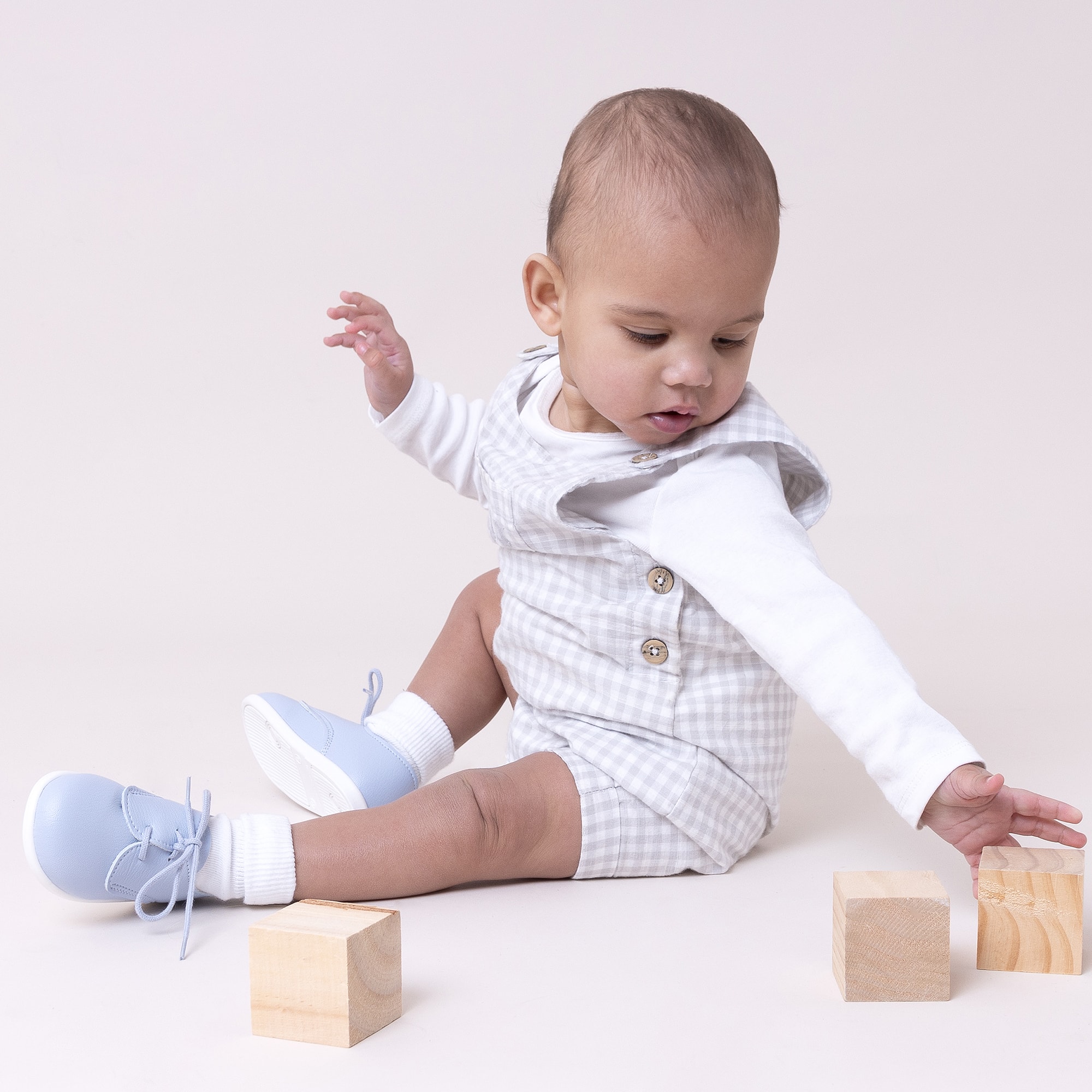 Boys White First Walker Shoes - View 2