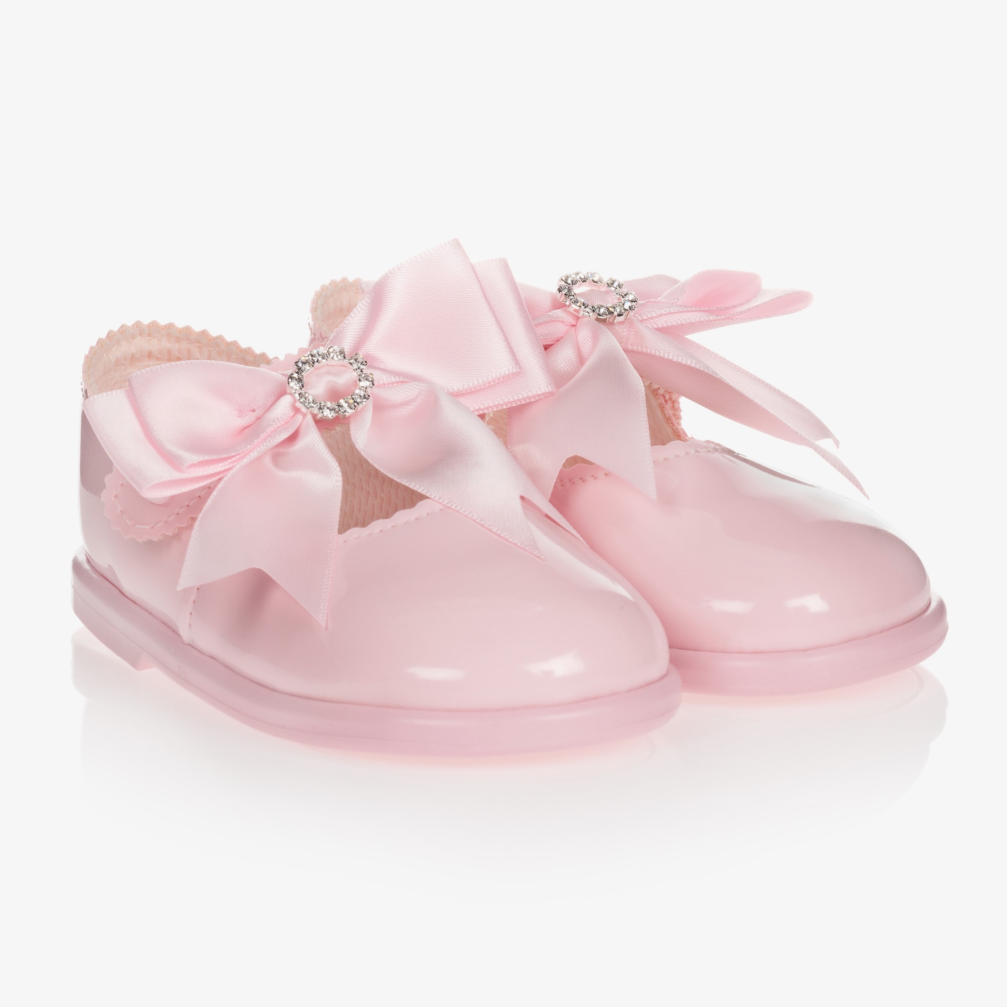 Ivory Patent Bar Shoes - View 1