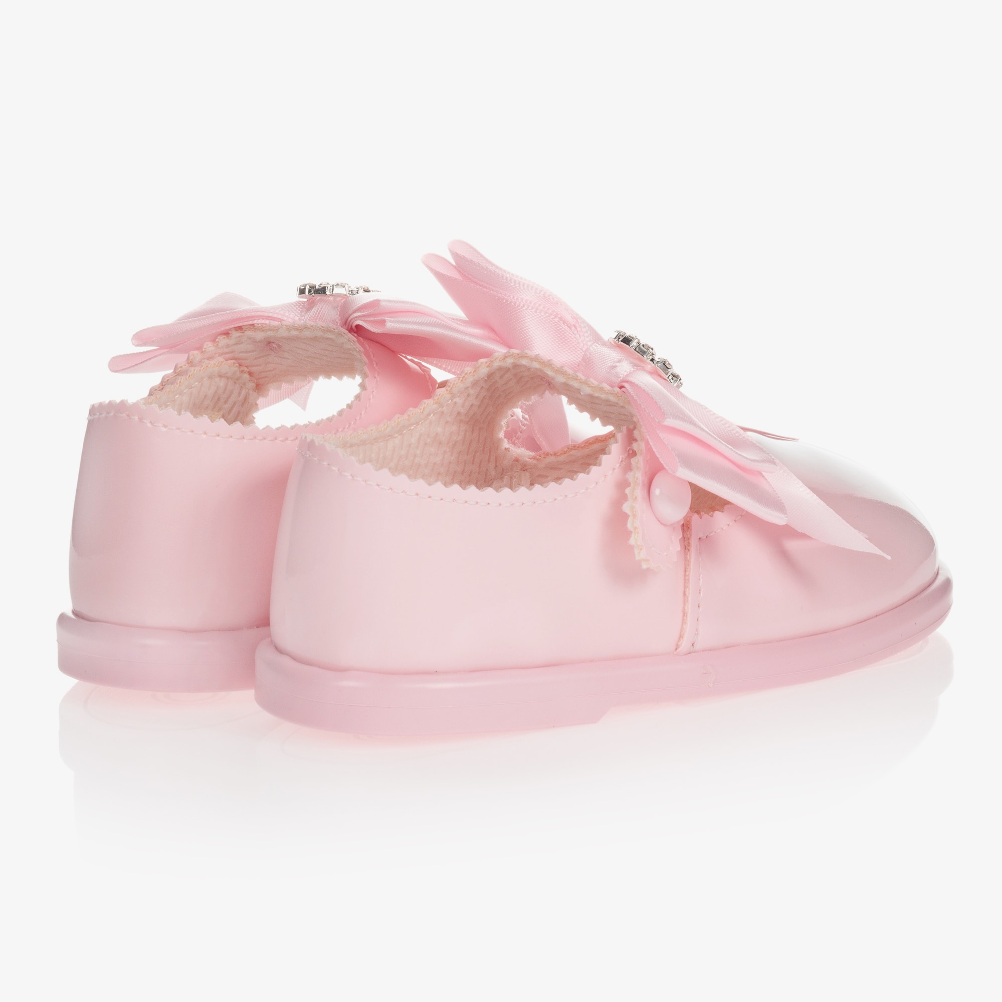 Ivory Patent Bar Shoes - View 3
