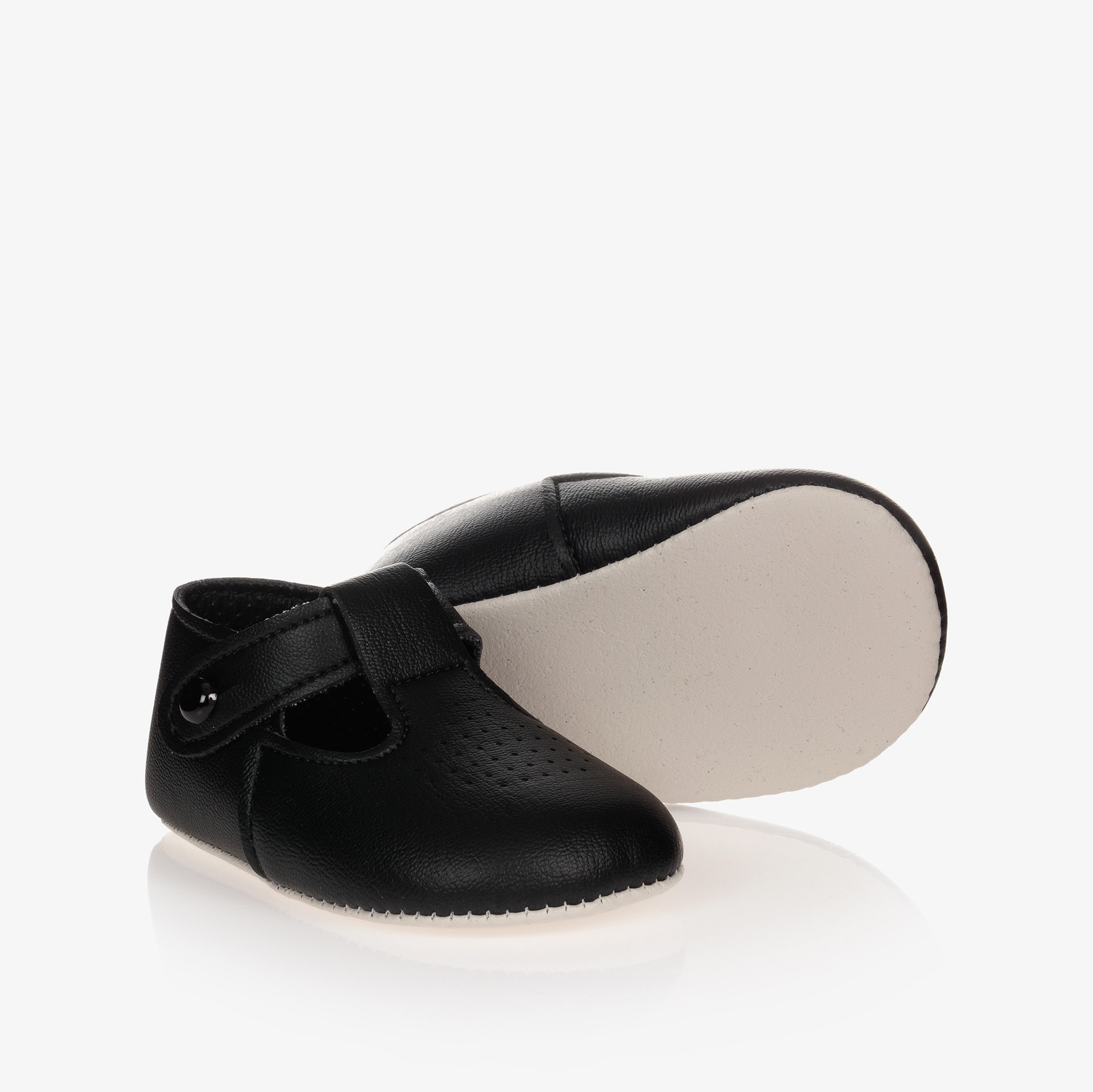 White Pre-Walker Baby Shoes - View 1
