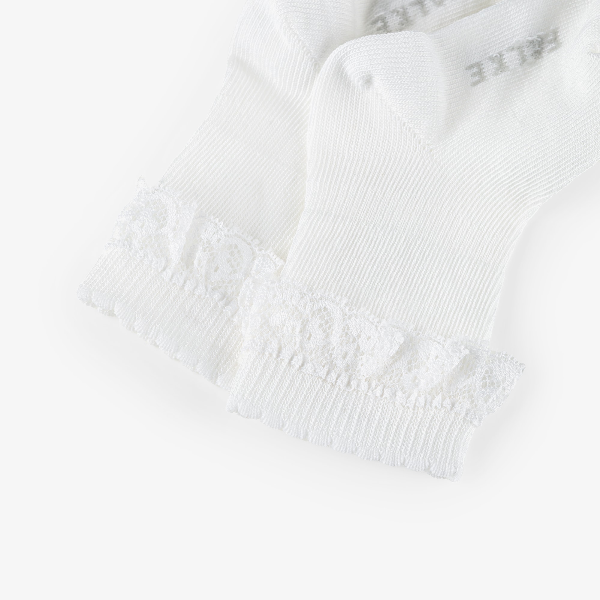 Baby Girls White Lace Socks - View 4