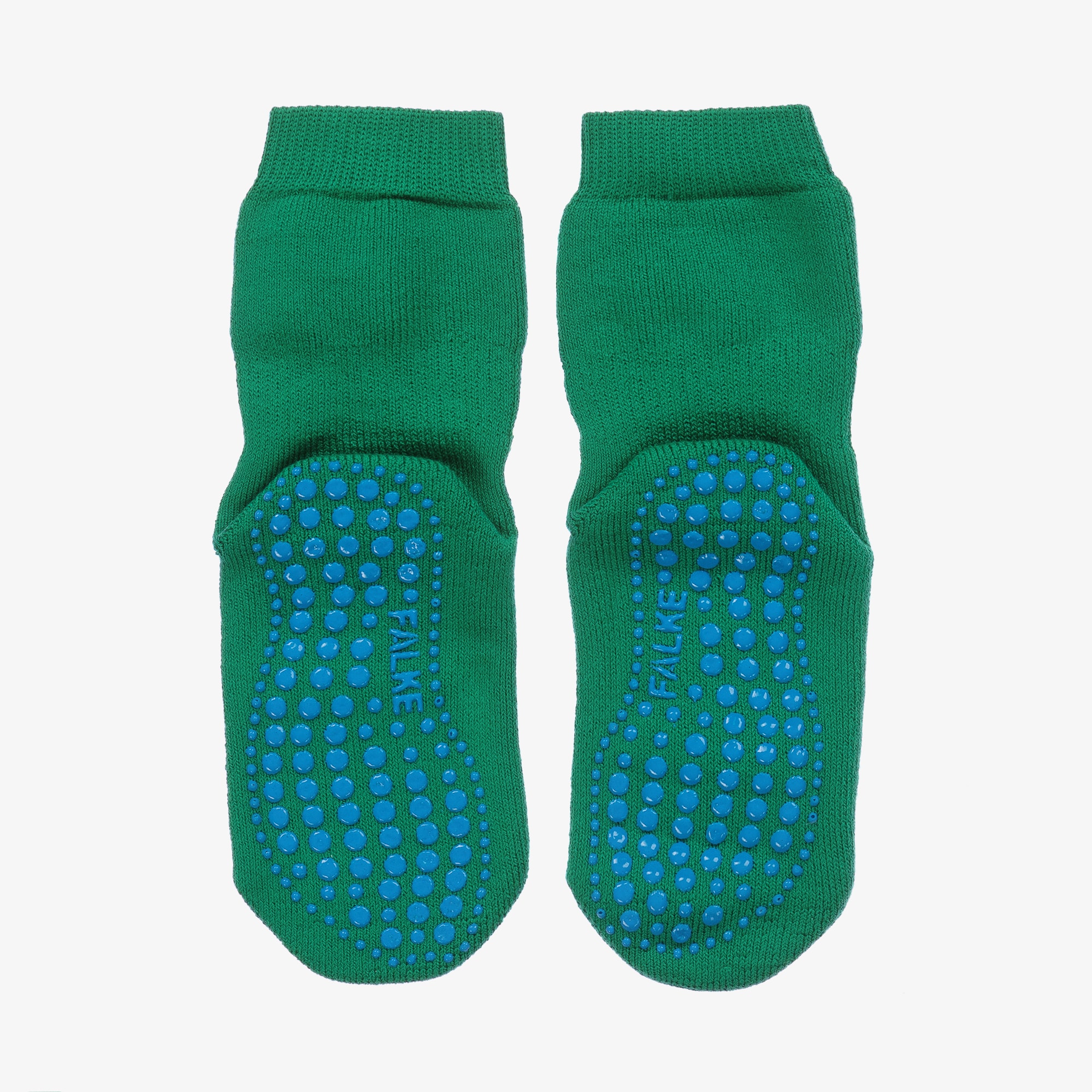 Green Cotton & Wool Slipper Socks - View 3