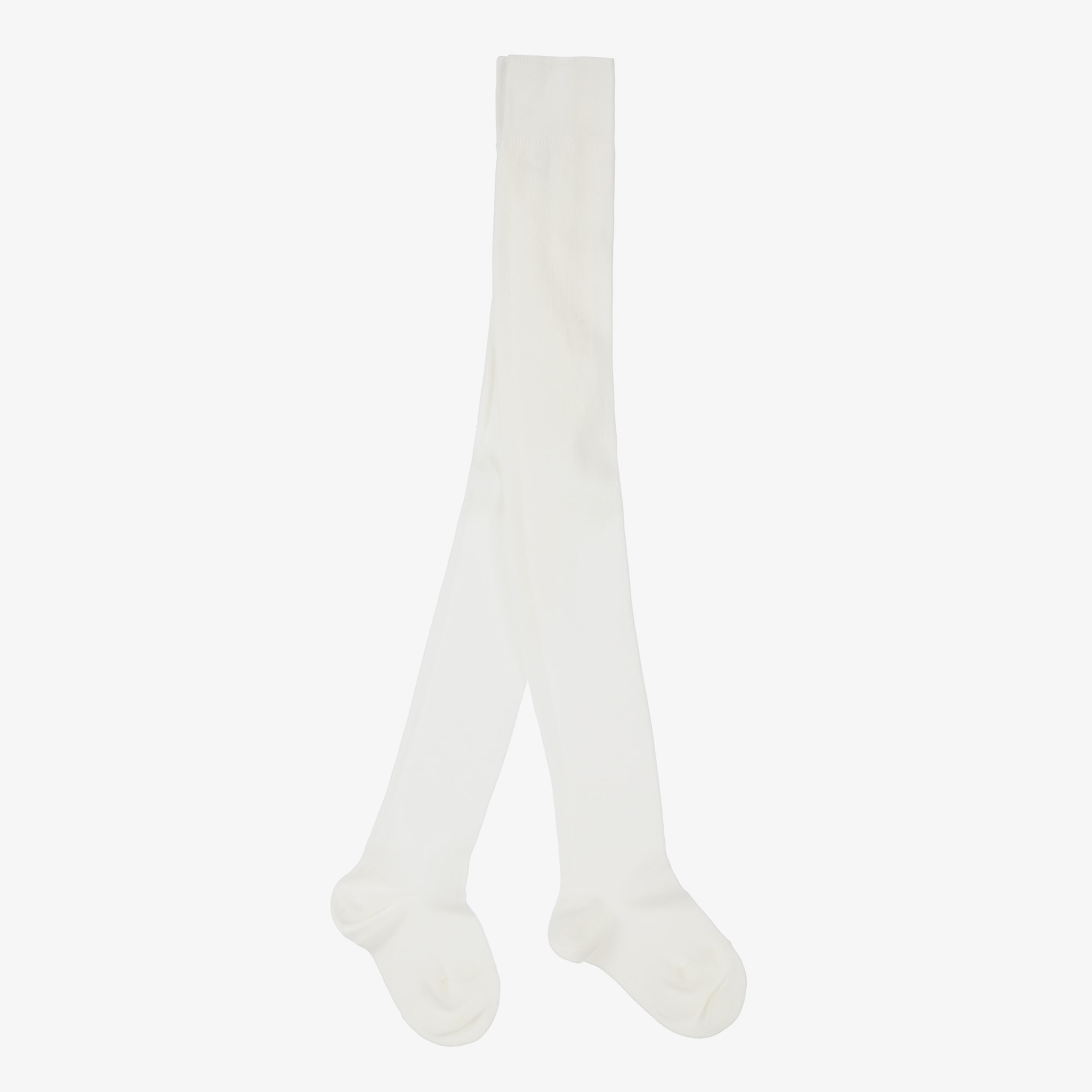 Ivory Sustainable Cotton Tights - View 1