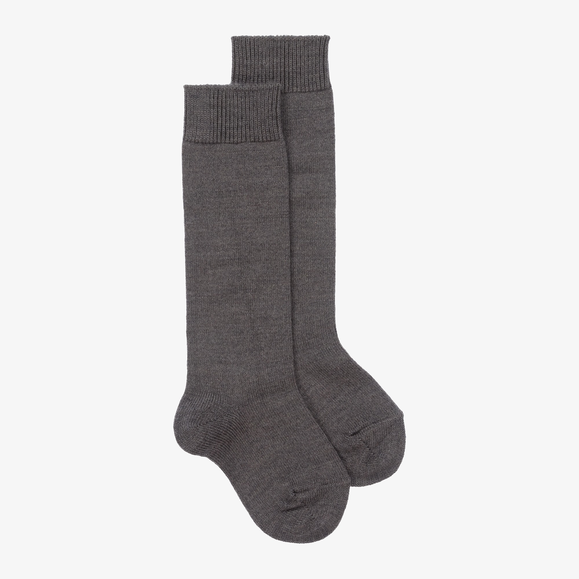 Navy Blue Knee High Wool Socks - View 1