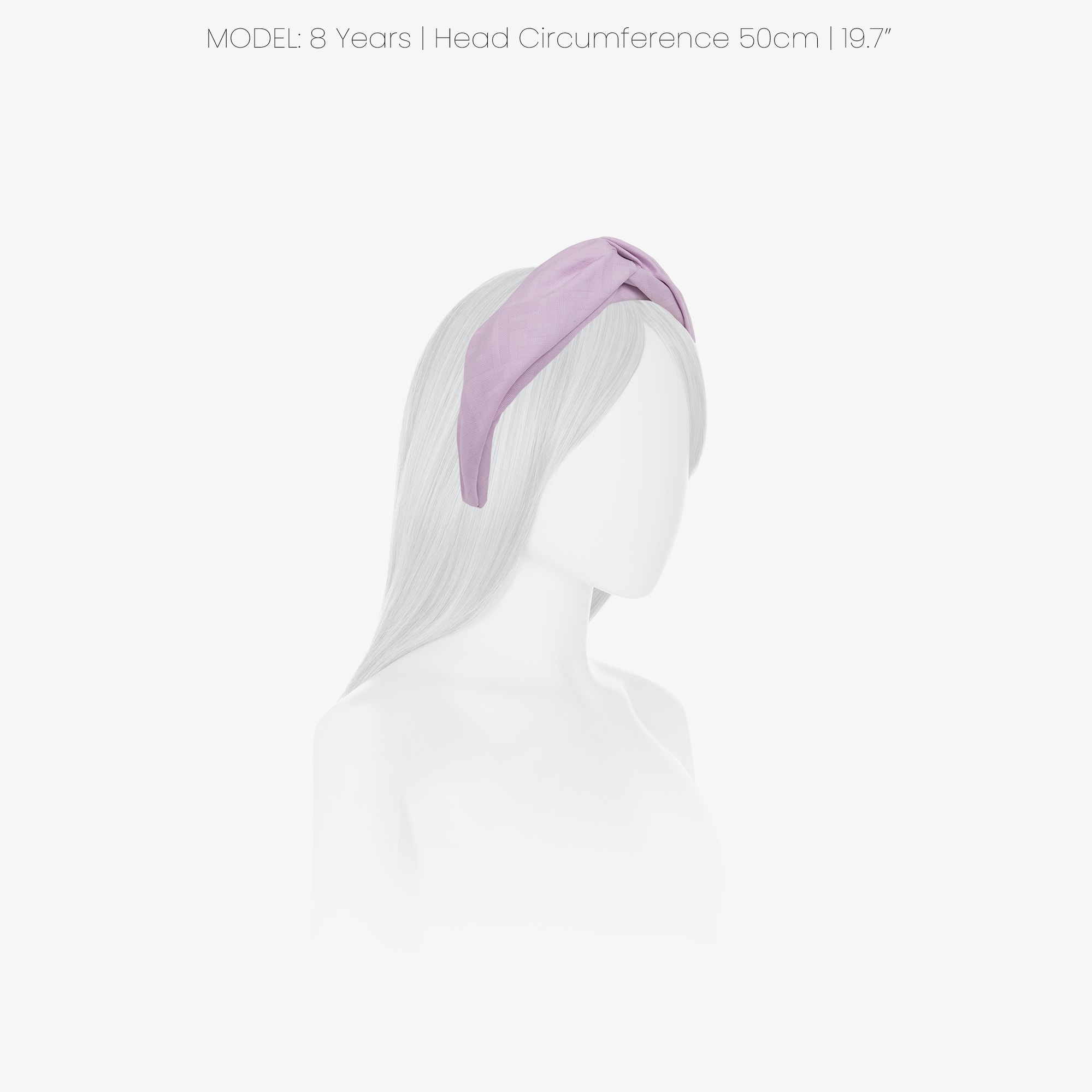 Girls Lilac Purple FF Logo Padded Hairband - View 2