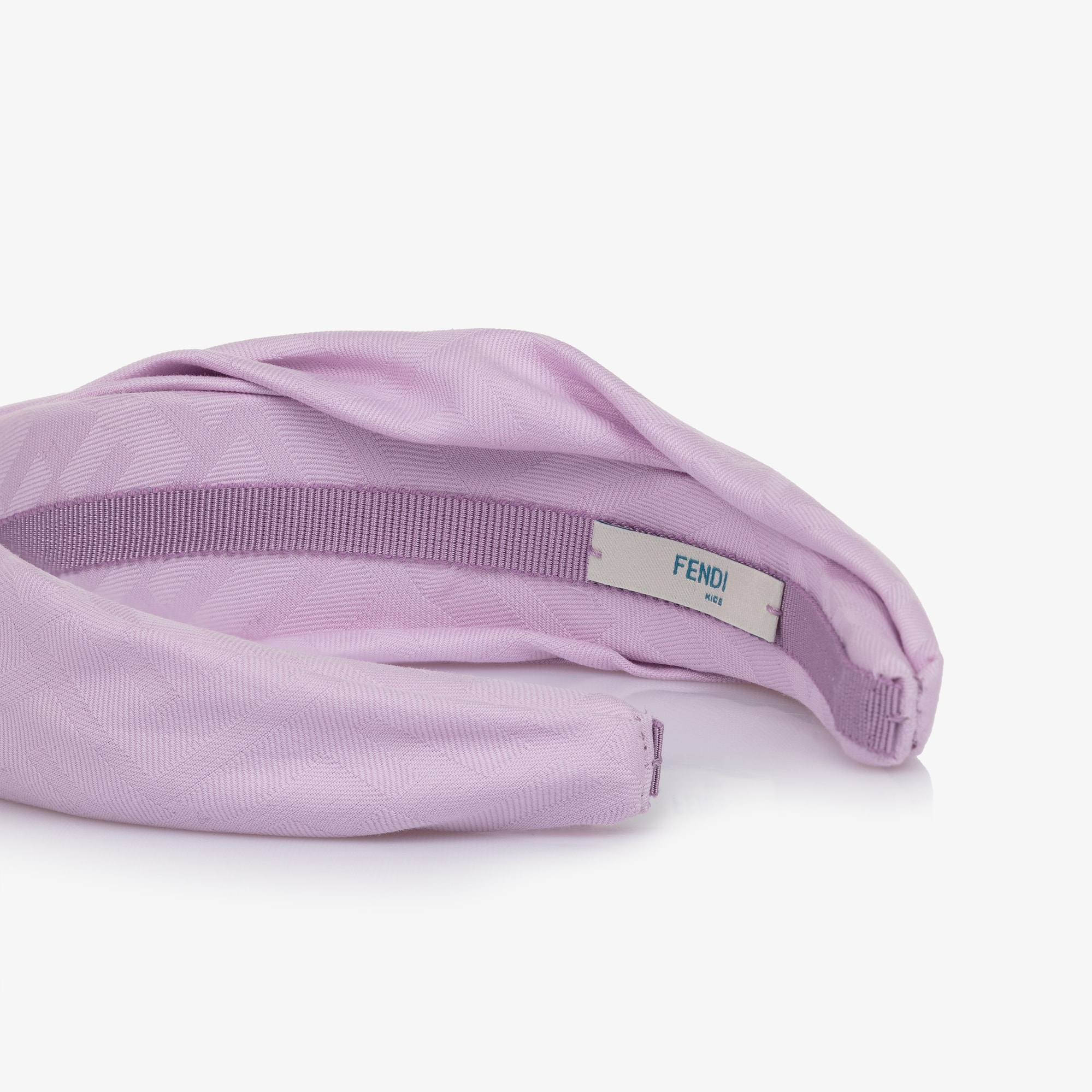 Girls Lilac Purple FF Logo Padded Hairband - View 6