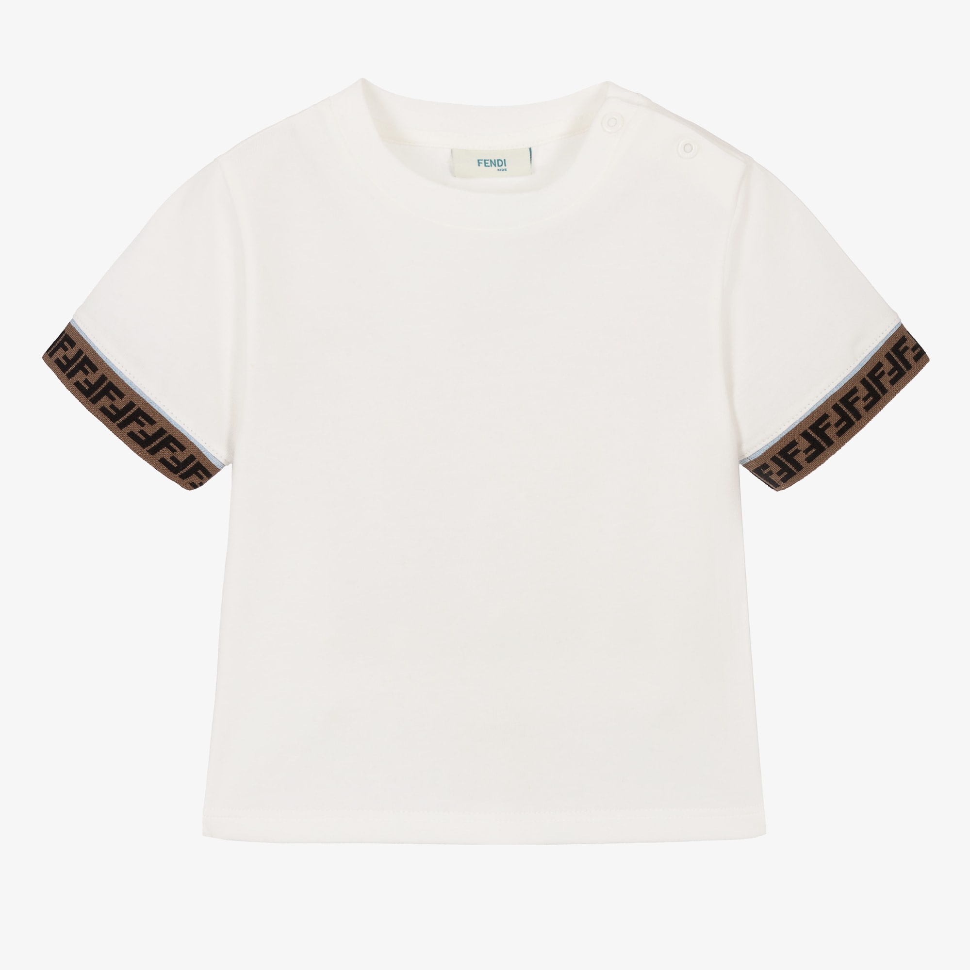 Ivory Cotton Baby T-Shirt - View 1
