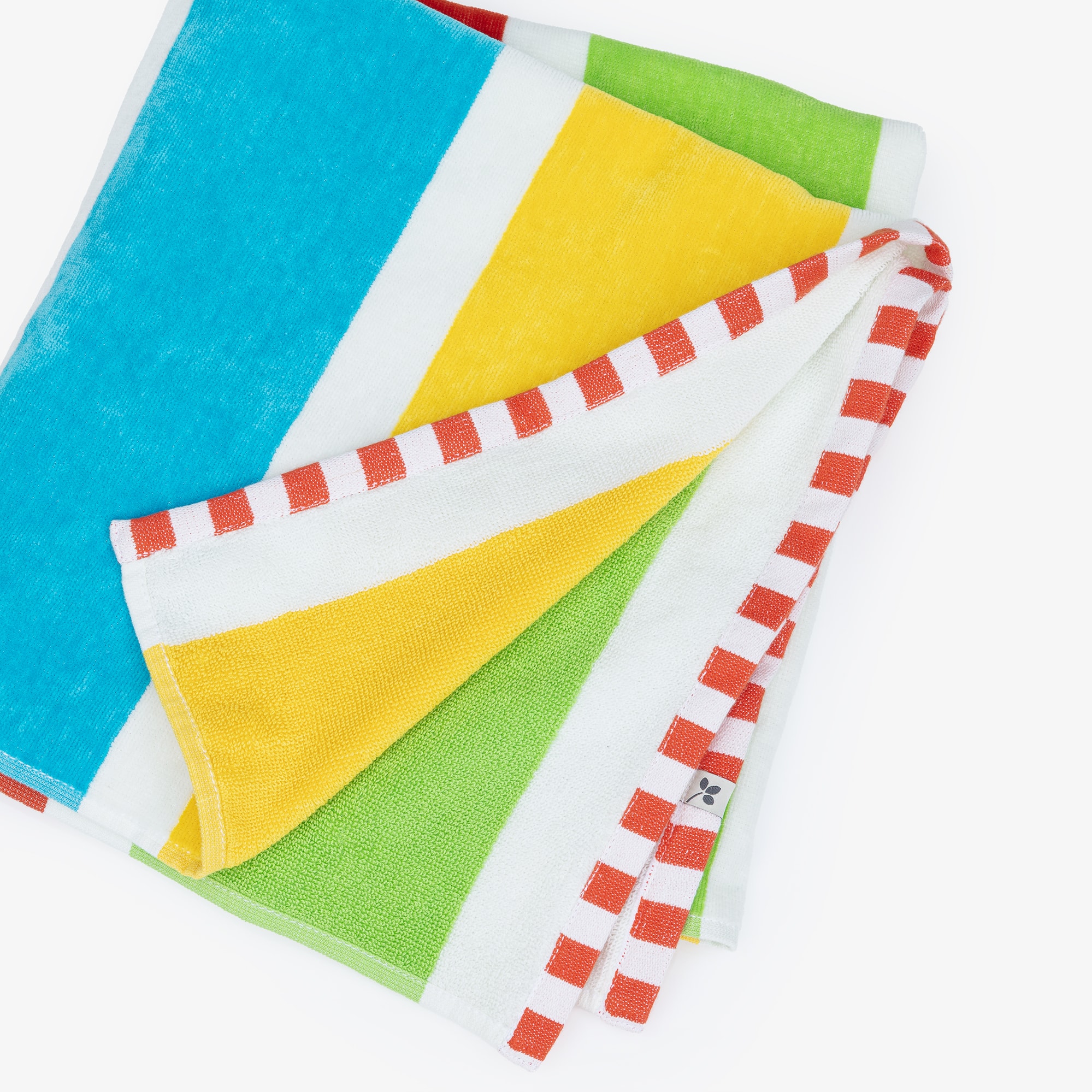 Blue & Yellow Sun Print Cotton Towel (140cm) - View 4