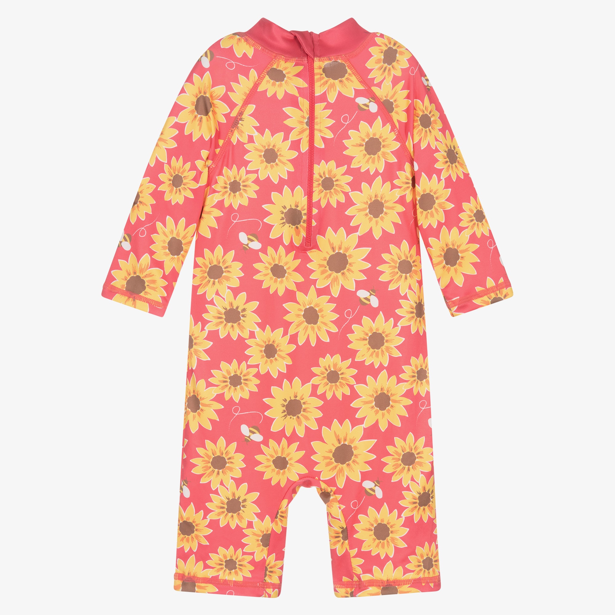 Boys Yellow & Blue Beach Sun Suit (UPF50+) - View 2
