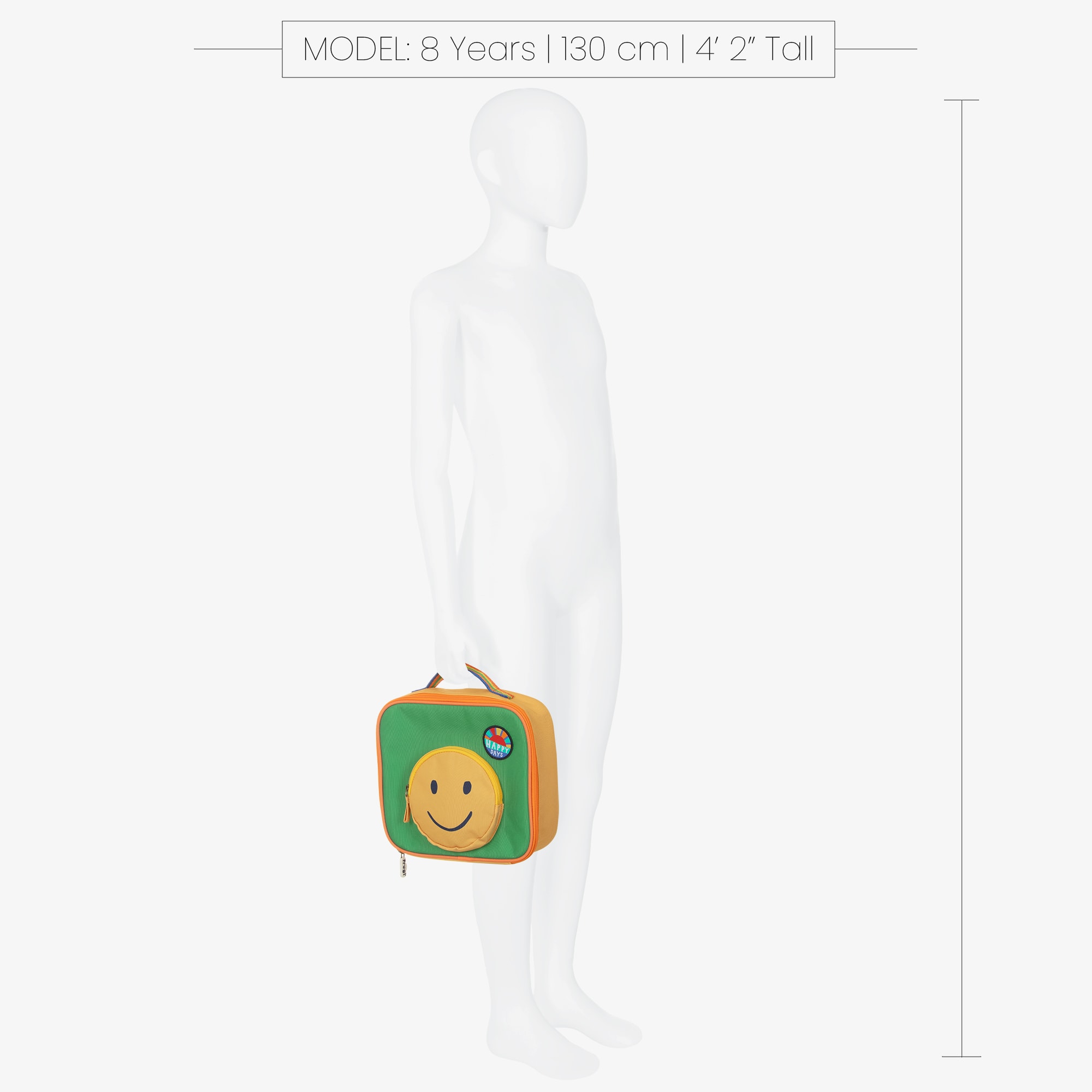 Yellow Happy Face Lunch Bag (25cm) - View 2
