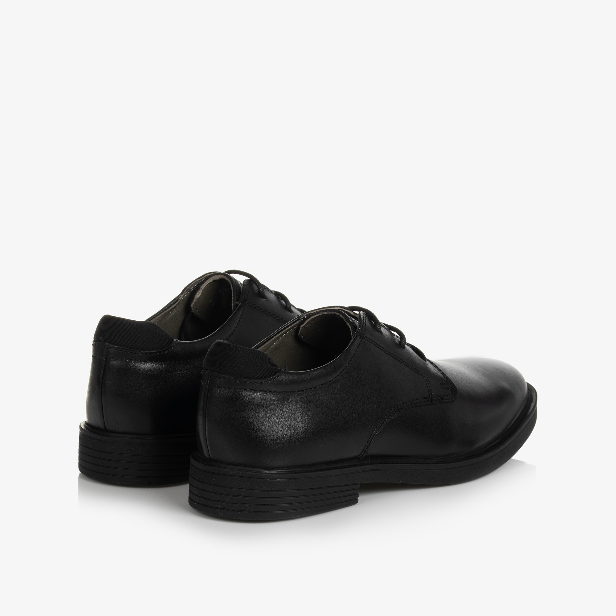Boys Black Leather Shoes - View 2