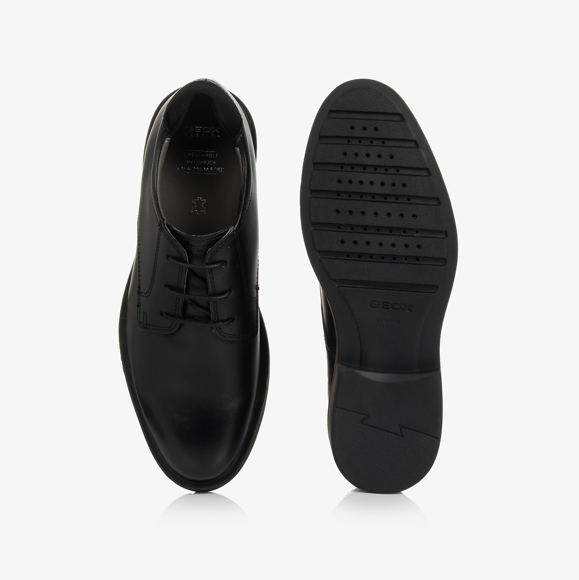 Boys Black Leather Shoes - View 3