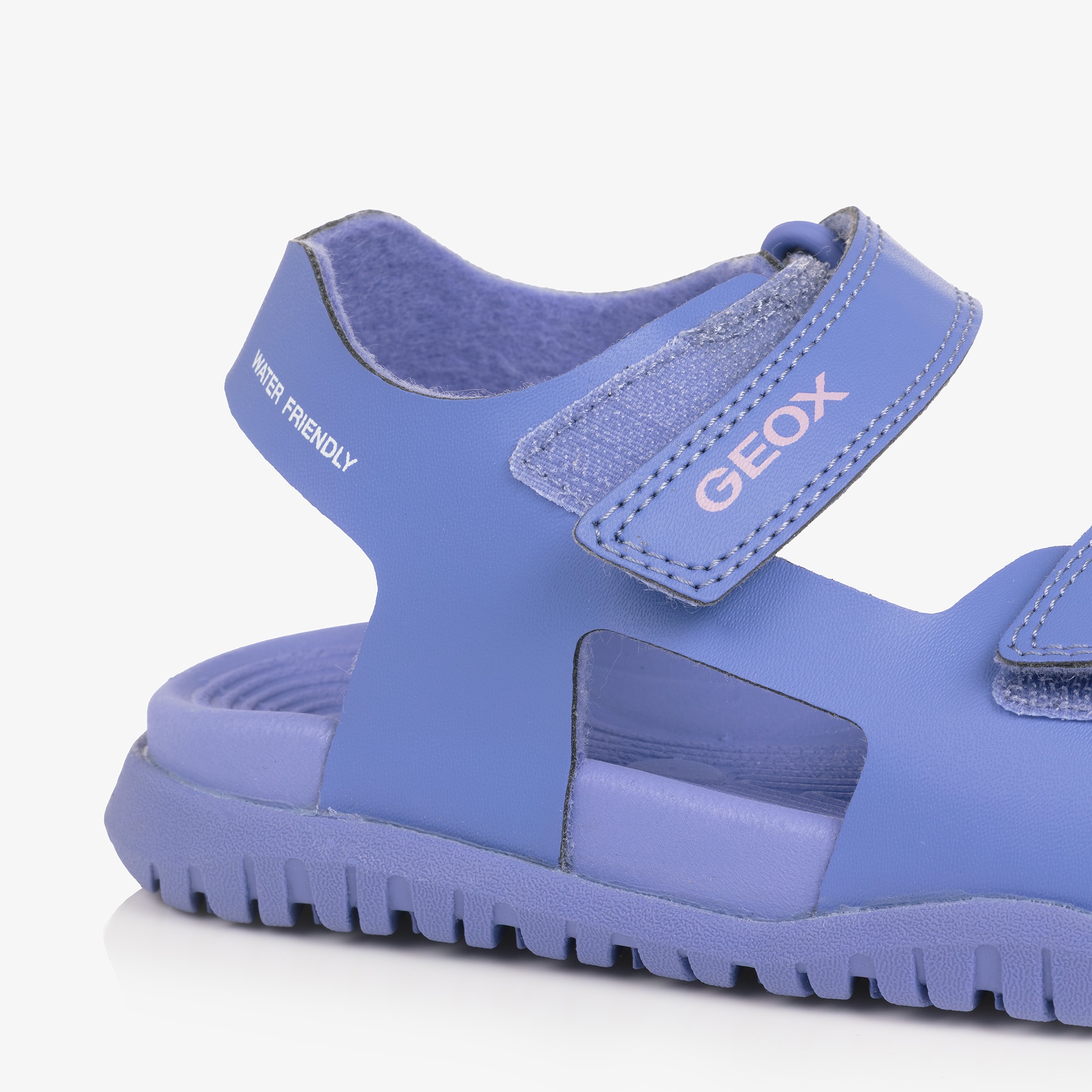 Girls Purple Faux Leather Water Friendly Sandals - View 5