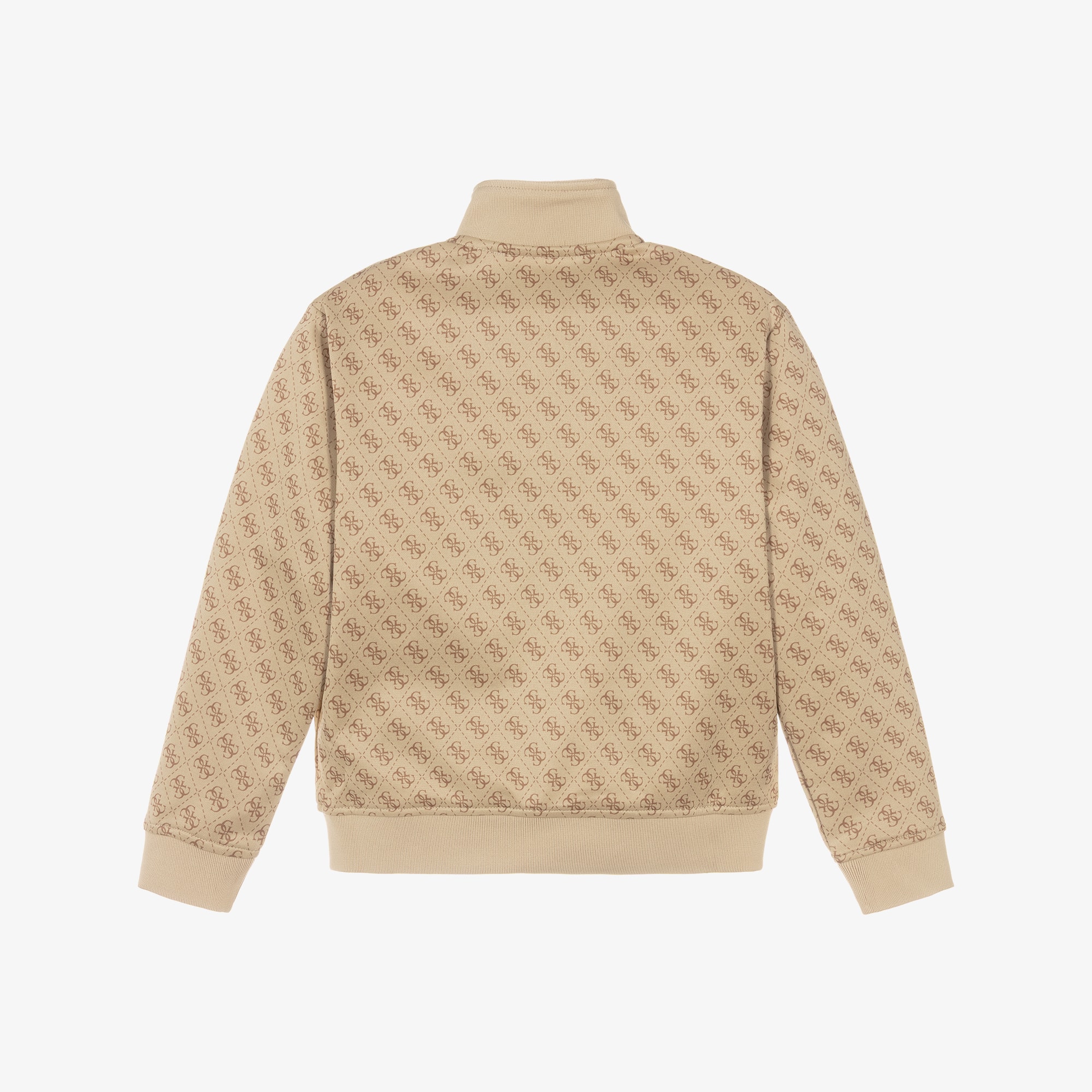 Boys Beige 4G Monogram Zip-Up Top - View 2
