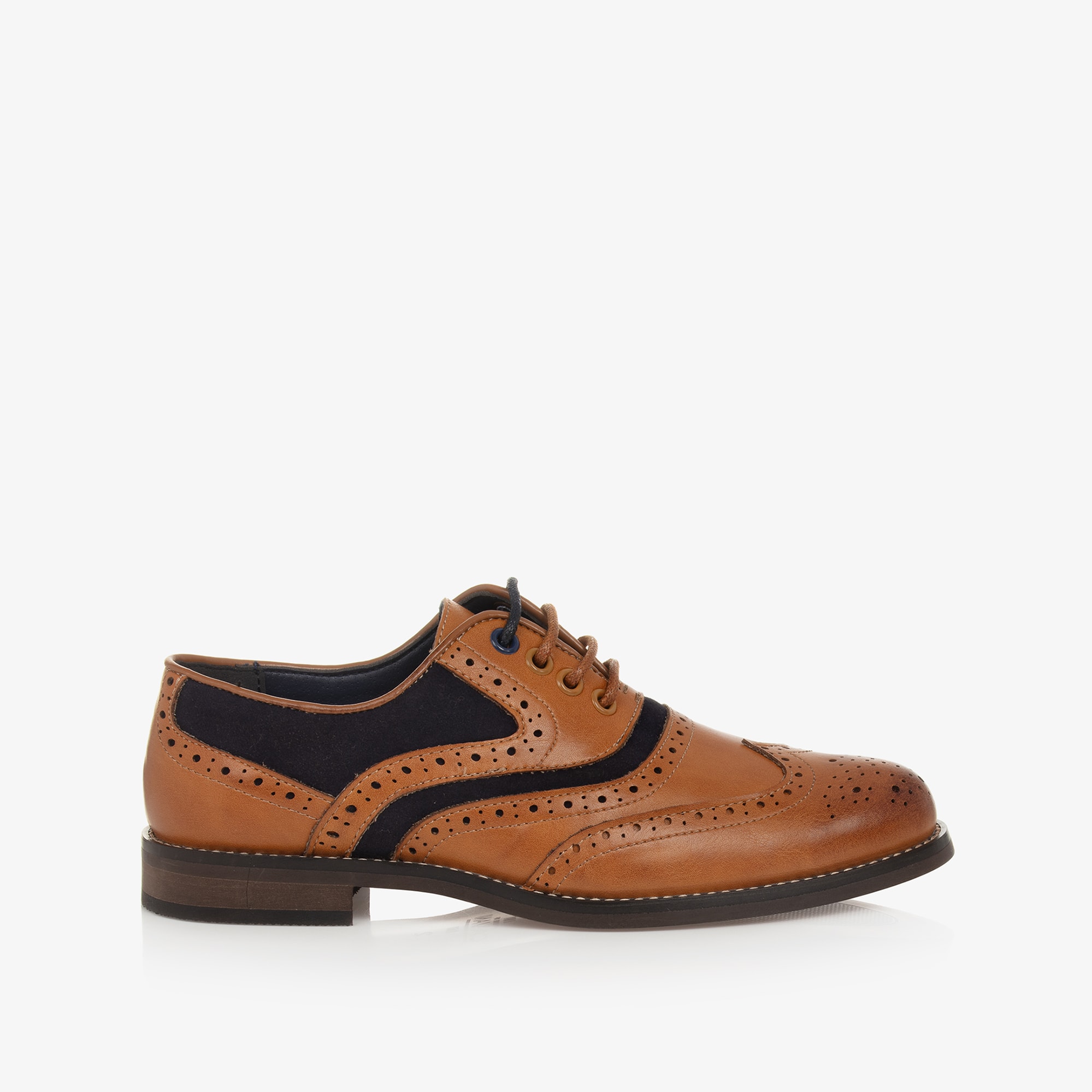 Boys Brown Lace-Up Brogues - View 5