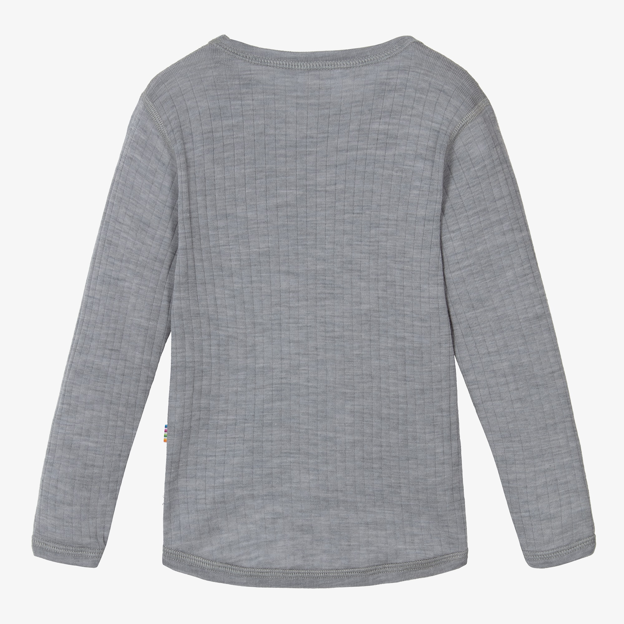 Grey Merino Wool Knitted Top - View 2