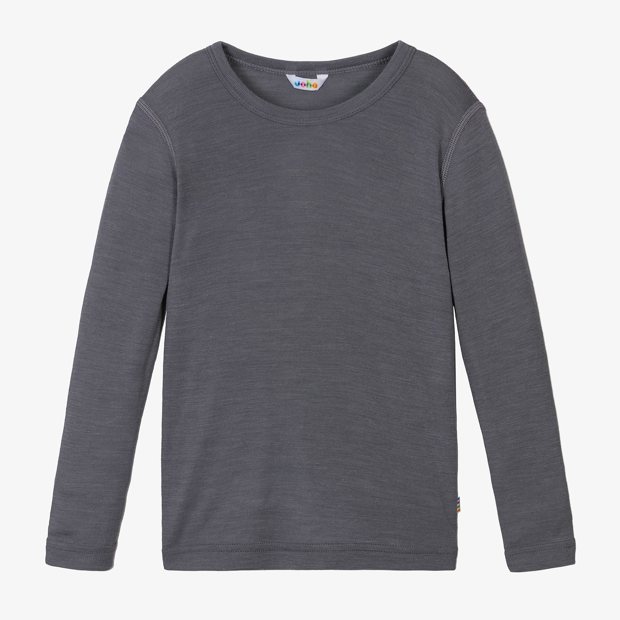Grey Thermal Merino Wool & Silk Top - View 1