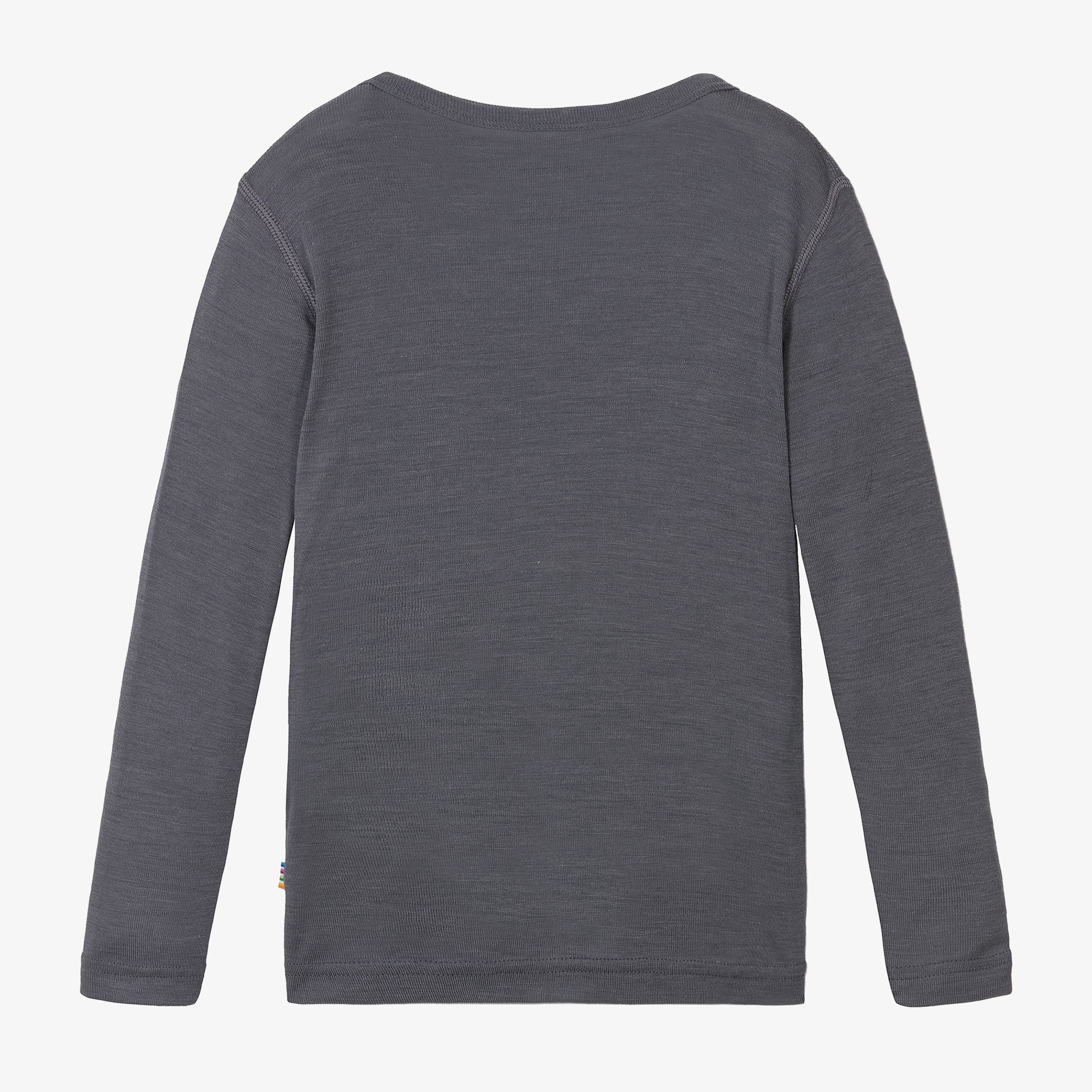 Grey Thermal Merino Wool & Silk Top - View 2