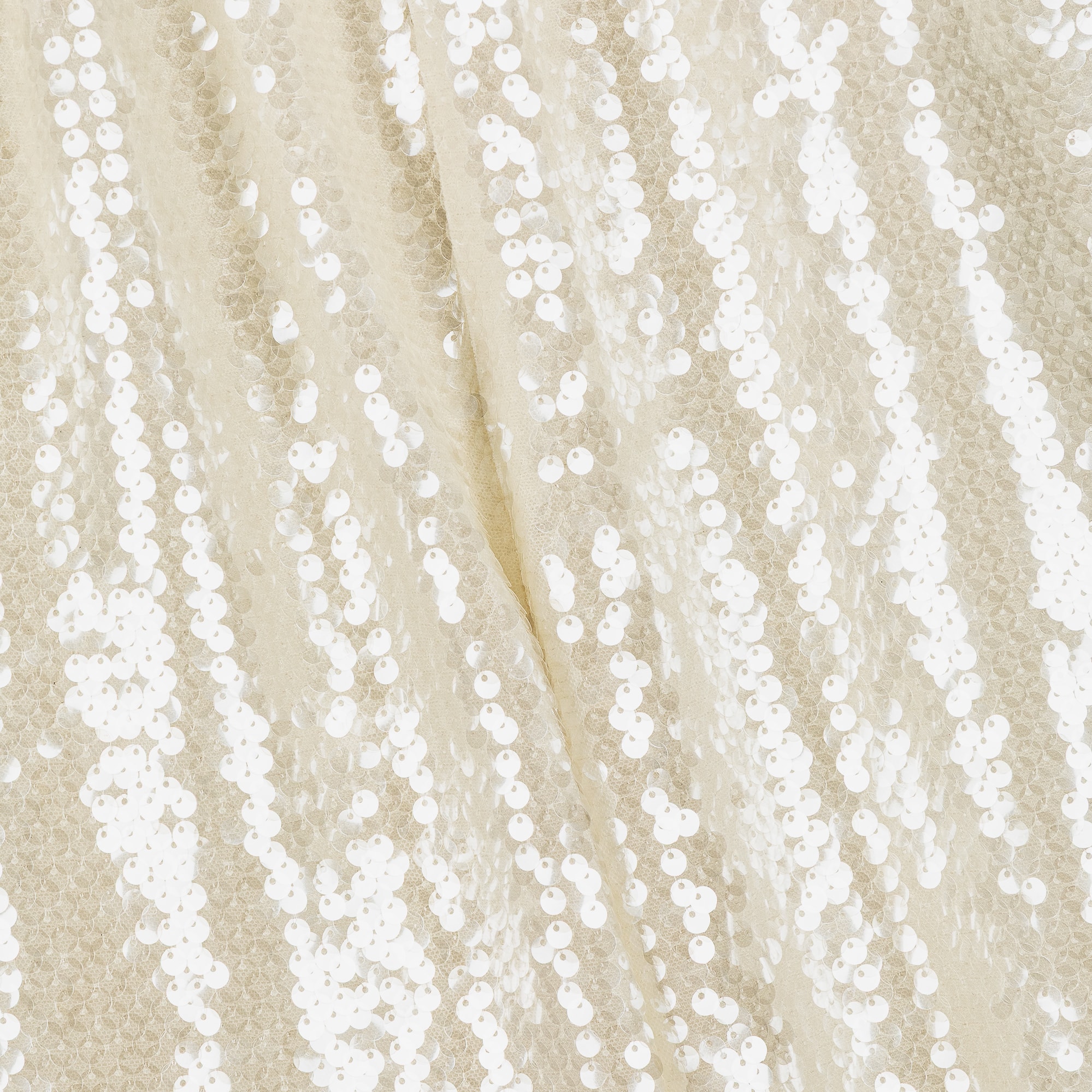 Girls Ivory Sequin Jumpsuit with Feathers & Cutwork Embroidery - View 5