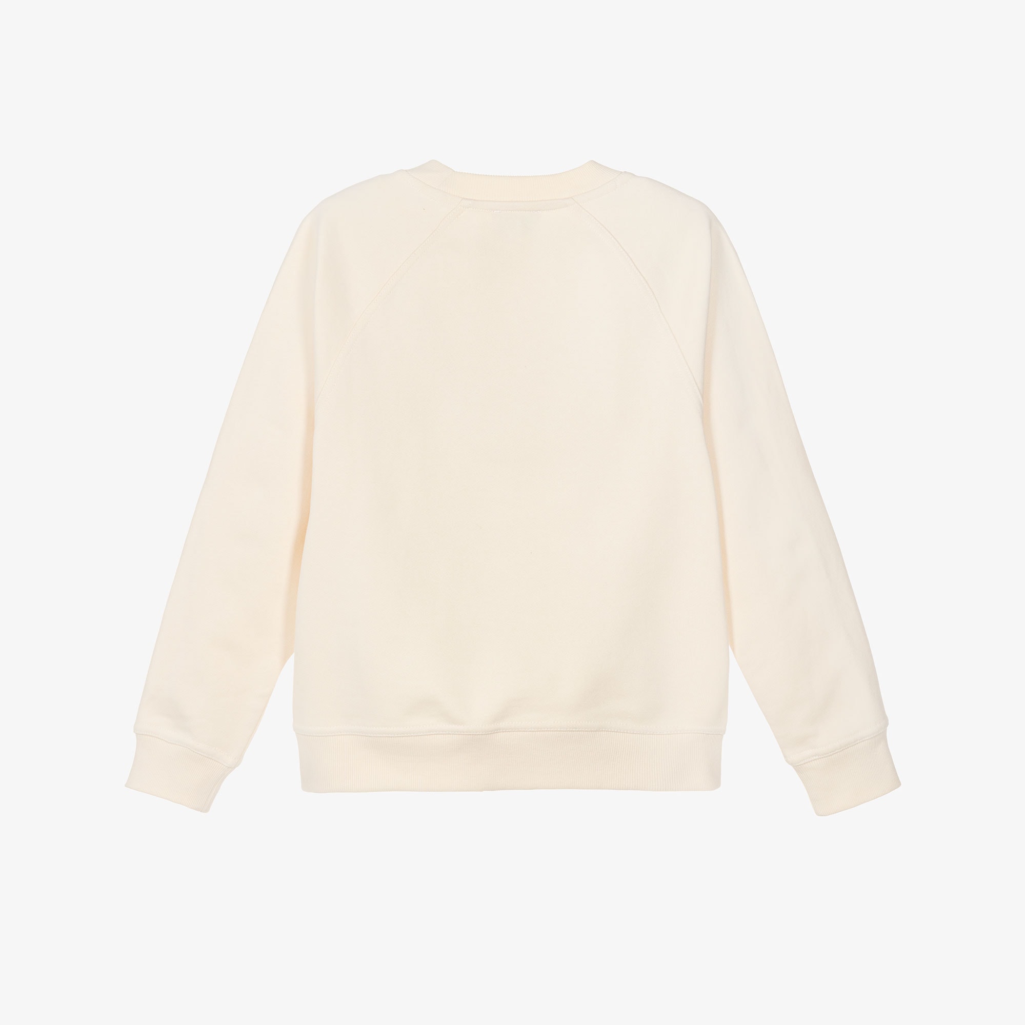 Ivory Cotton Vintage Panda Ice Cream Sweatshirt - View 3