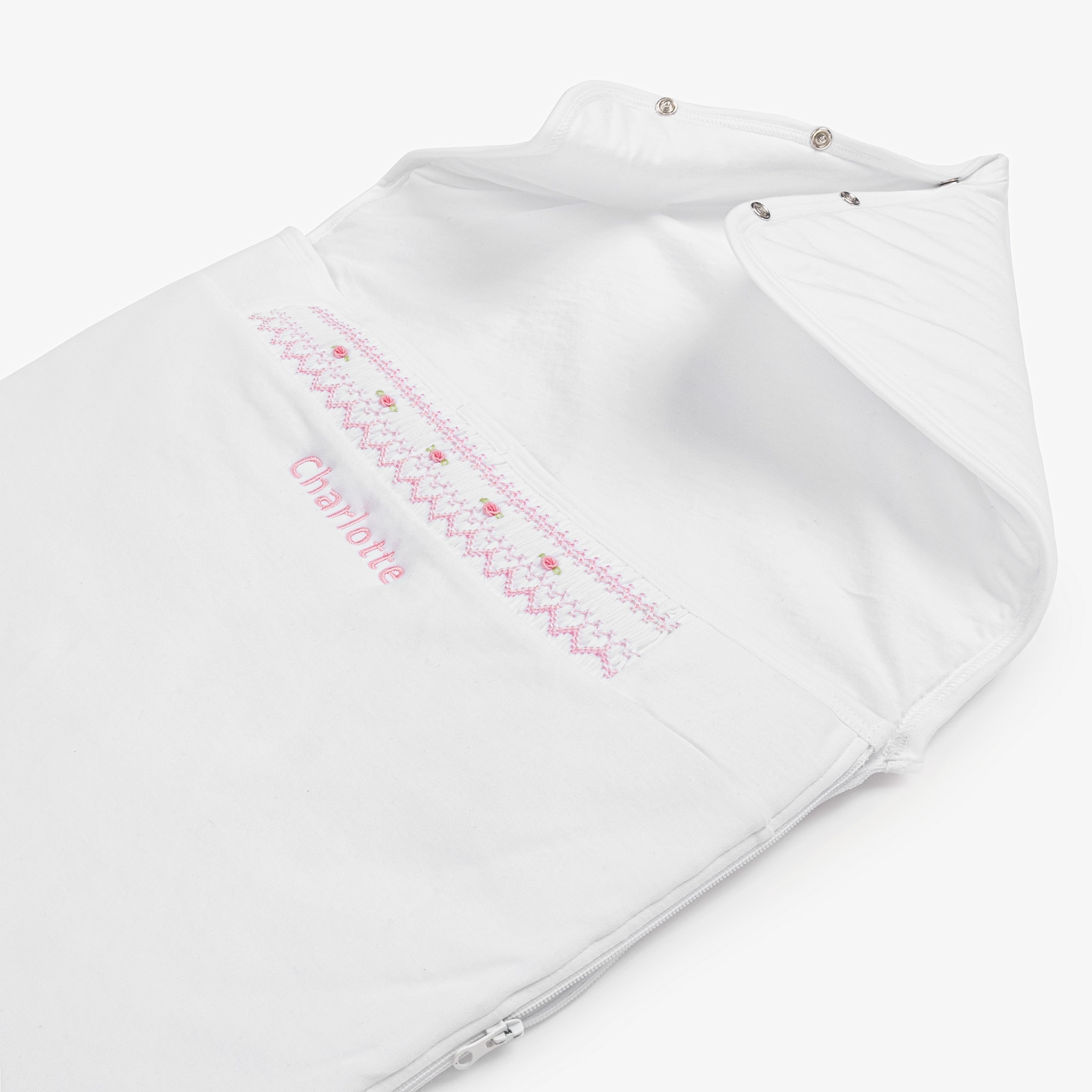 Personalised White Cotton Fall Bishop Nest (78cm) - View 5