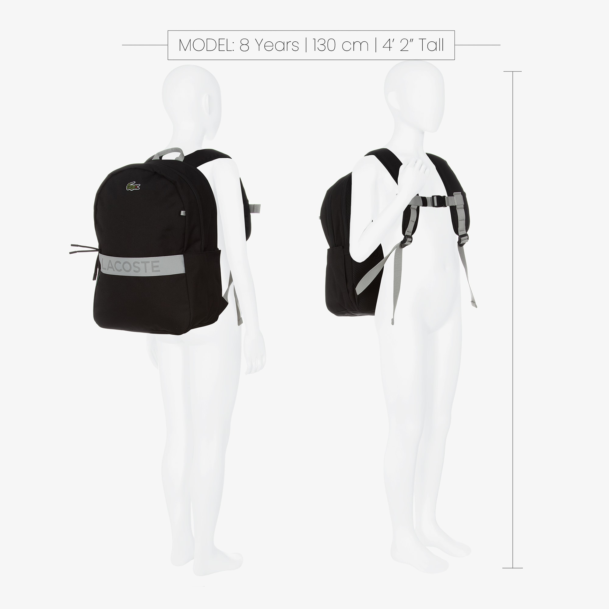 Black Canvas Logo Backpack & Pencil Case (42cm) - View 2