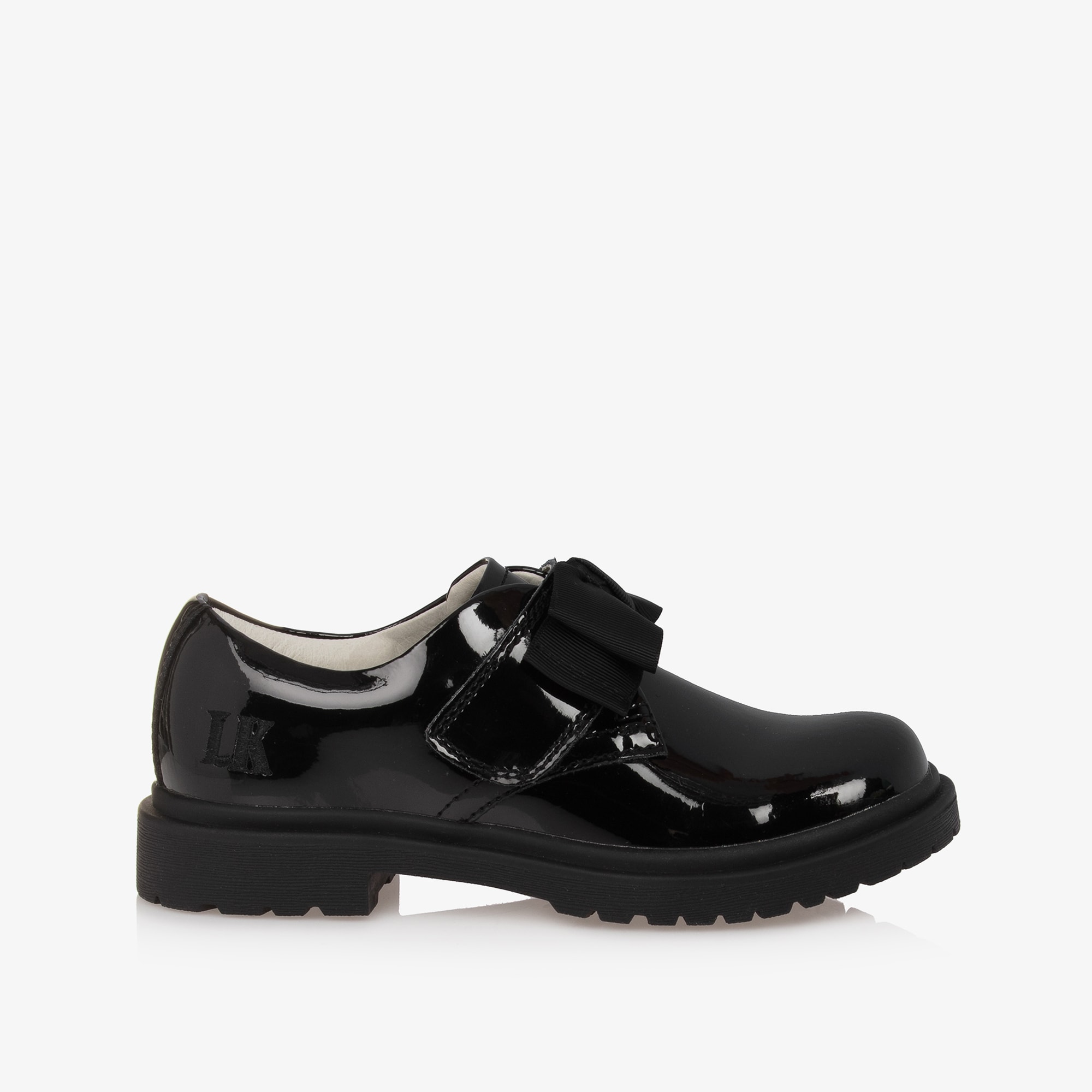 Girls Black Patent Leather Shoes - View 4