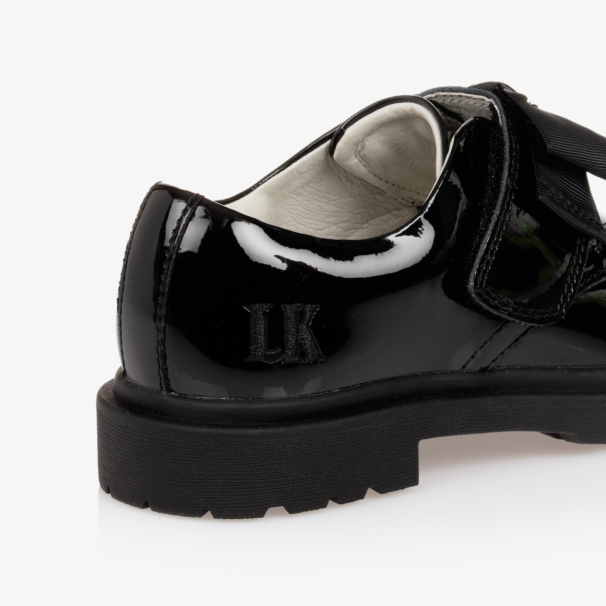 Girls Black Patent Leather Shoes - View 5