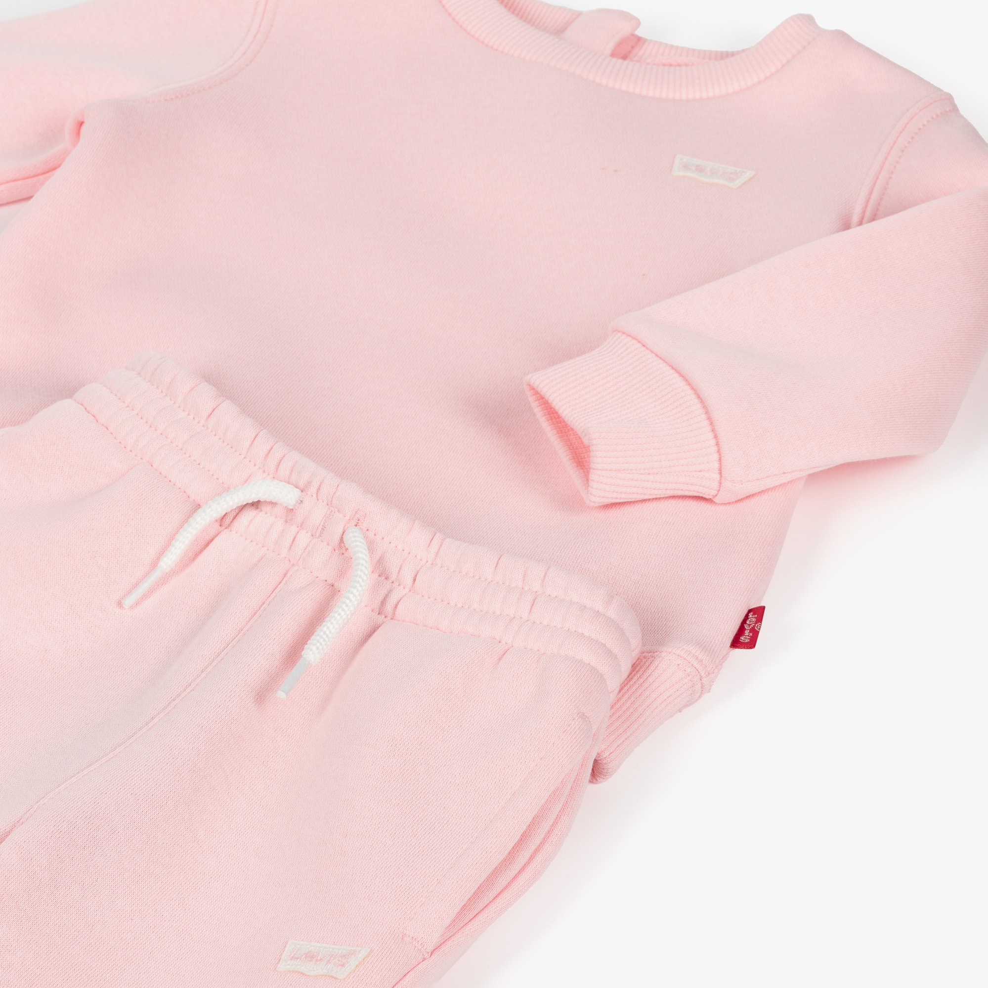 Girls Pink Jersey Batwing Logo Tracksuit - View 5