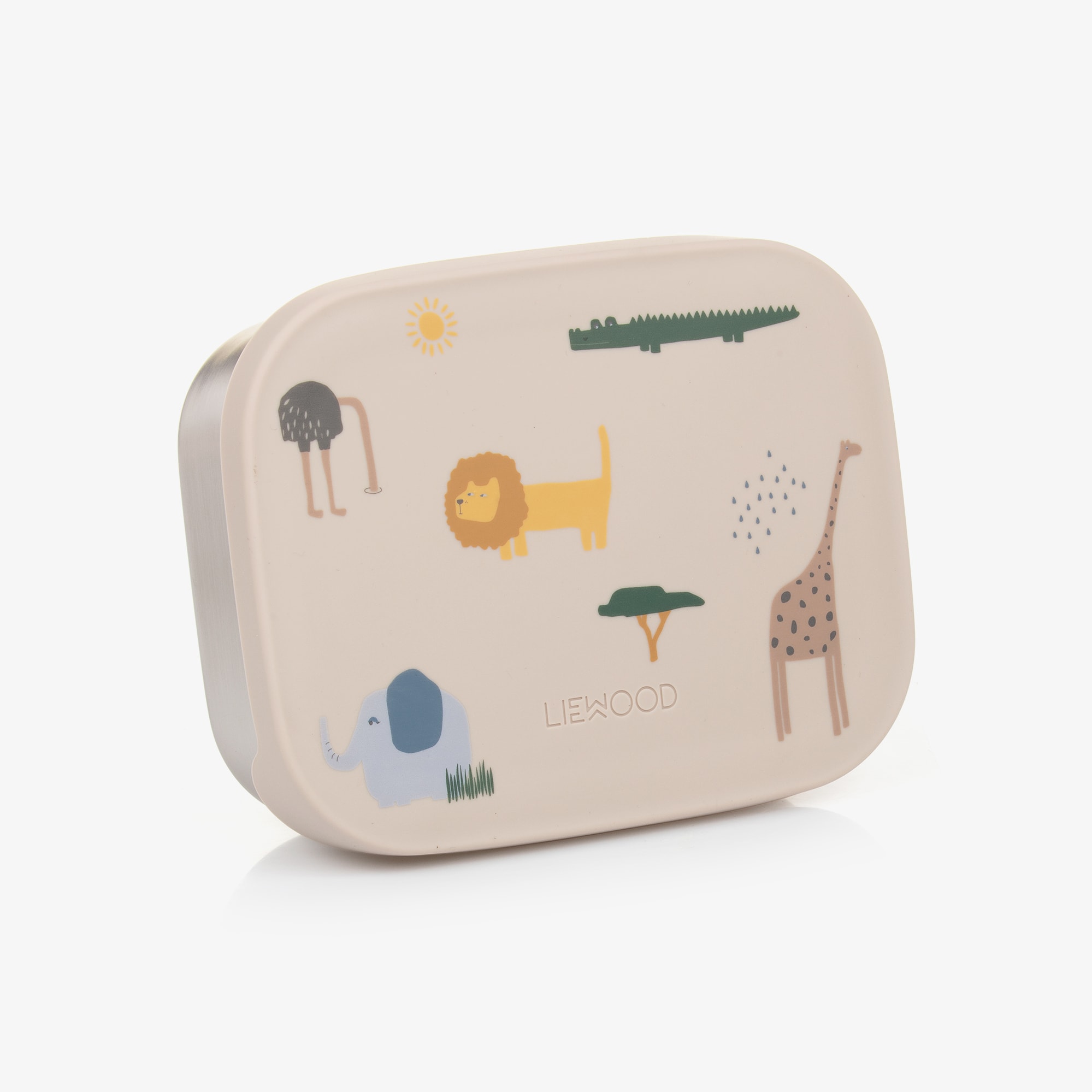 Beige Peaches Print Lunch Box (16cm) - View 1