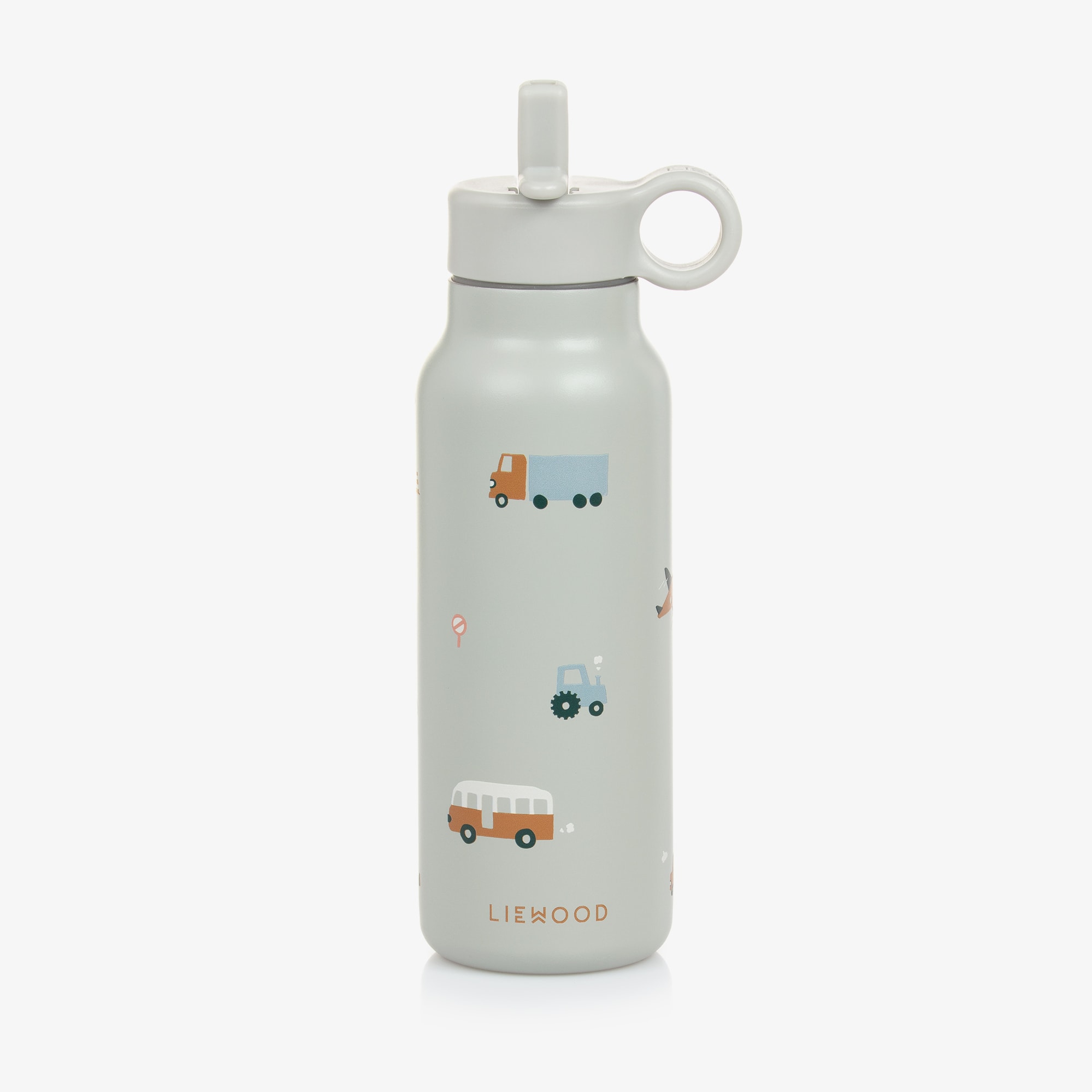 Beige Safari Animals Water Bottle (19cm) - View 1