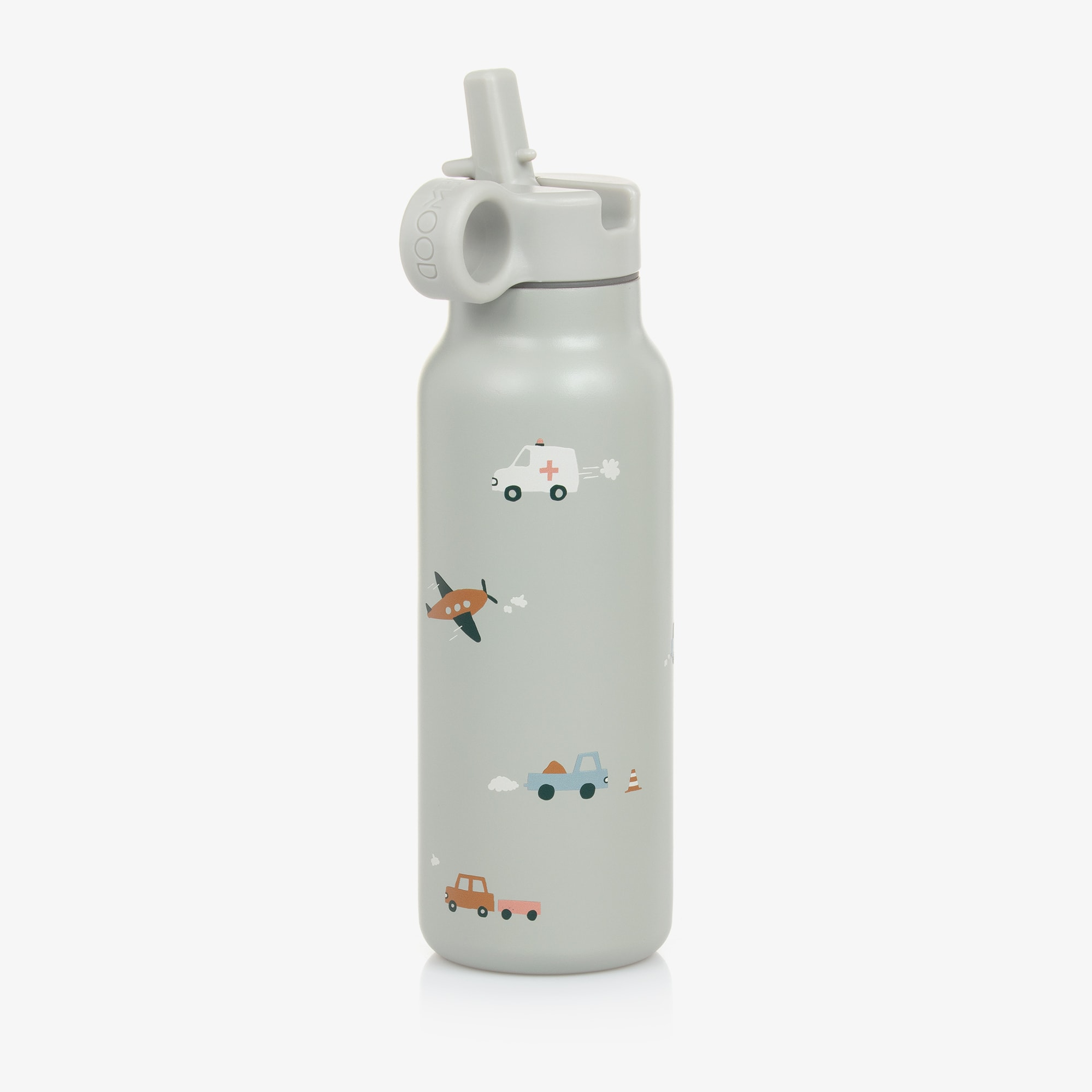 Beige Safari Animals Water Bottle (19cm) - View 4