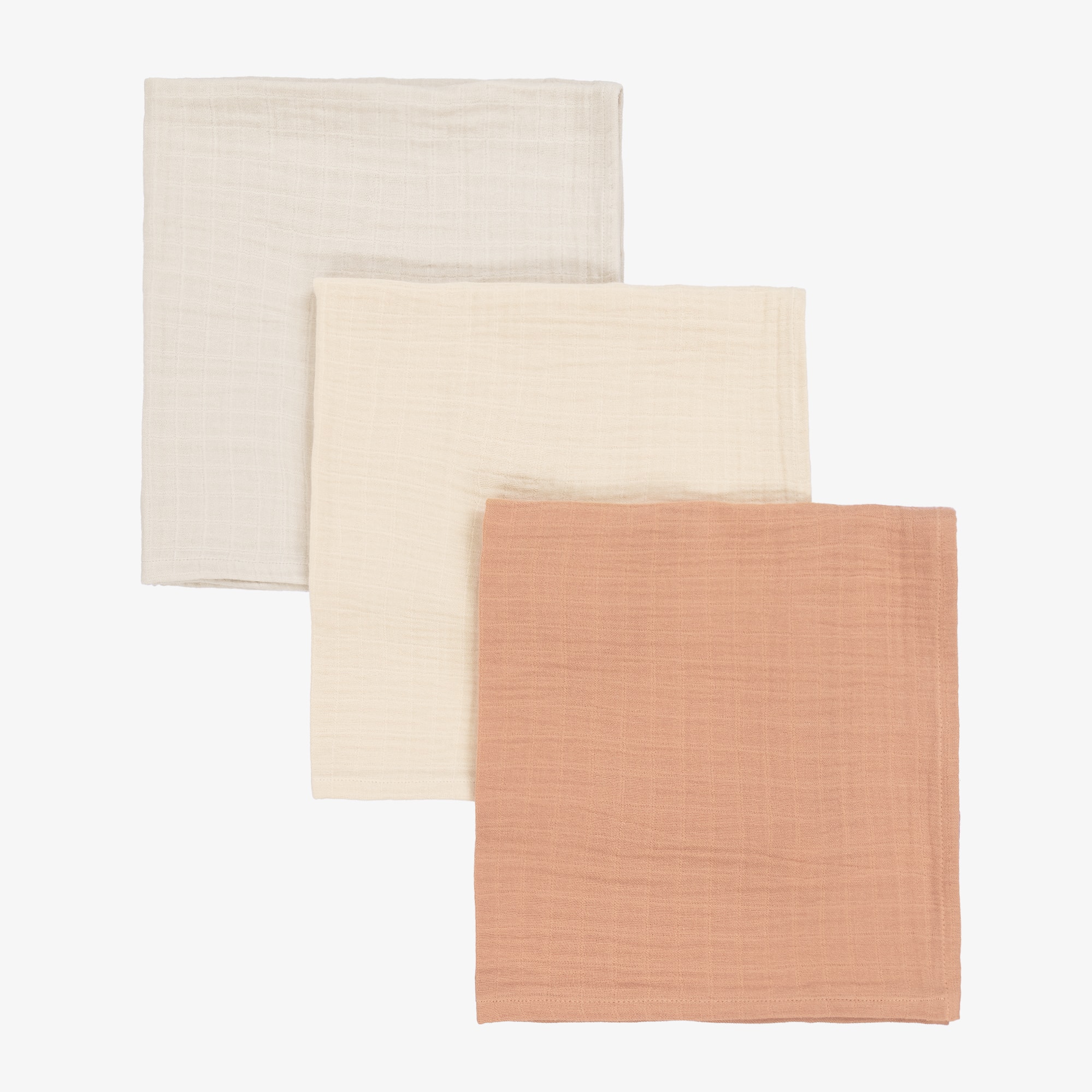Blue & Beige Cotton Muslins (3 Pack) - View 2