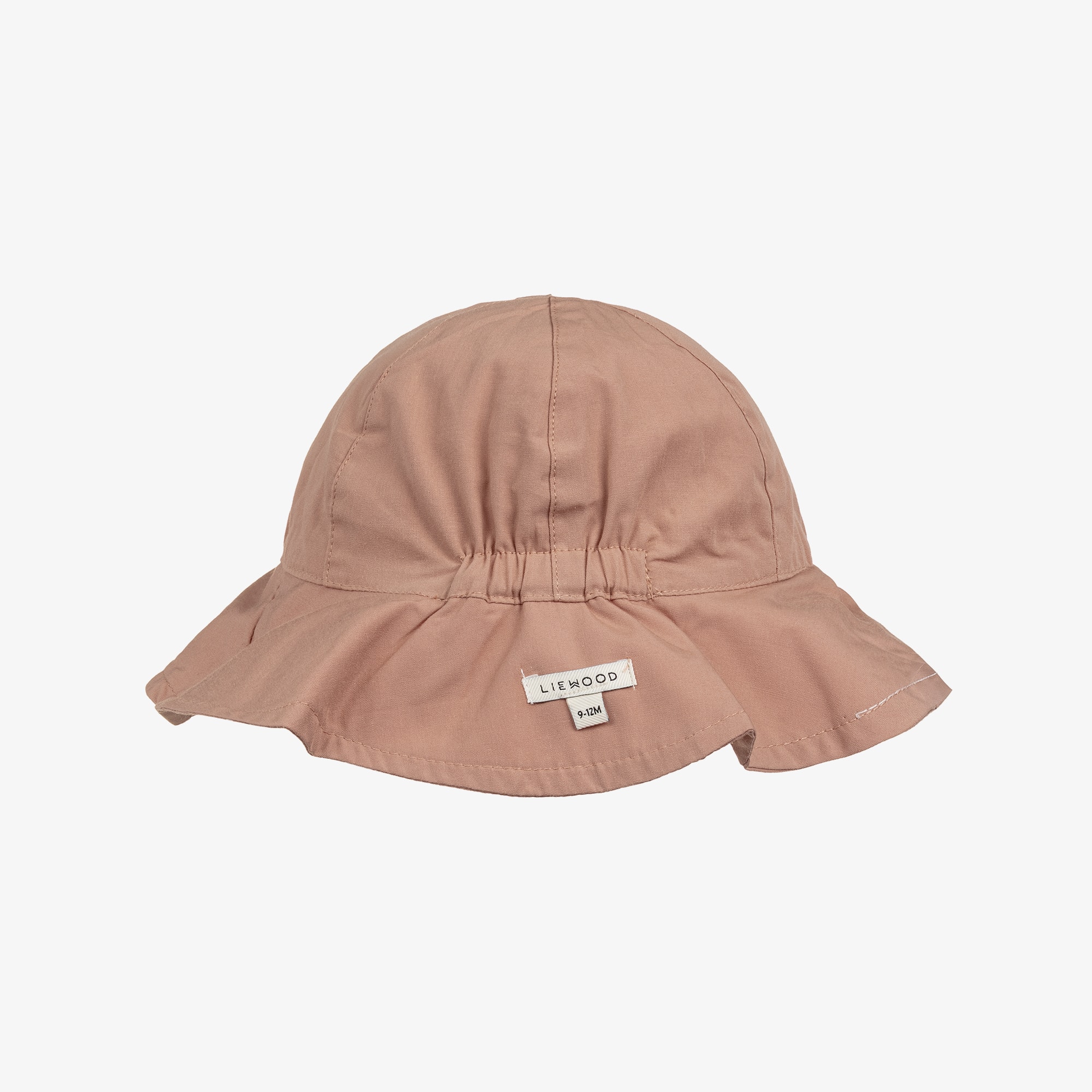 Girls Pink Cotton Heart Print Reversible Sun Hat - View 4
