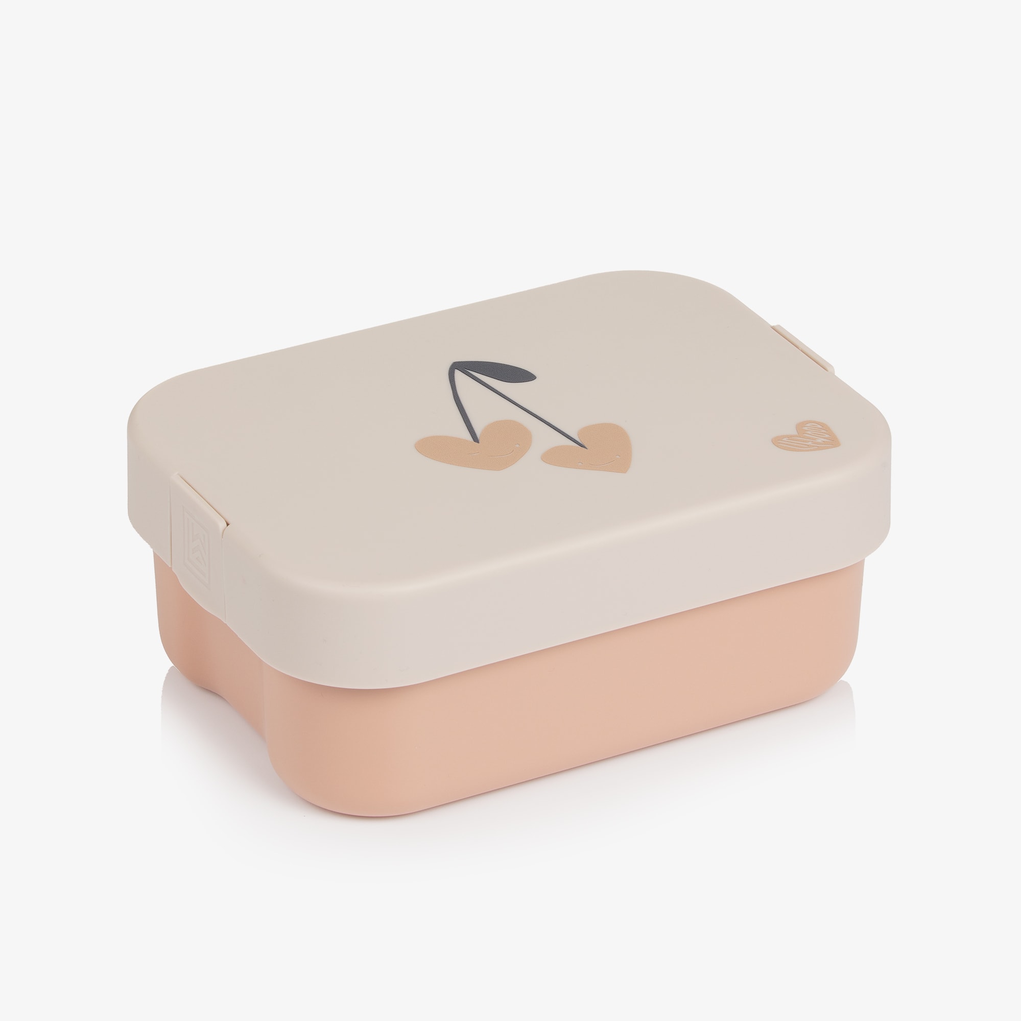 Girls Pink Lunchbox with Cherry Motif (19cm) - View 1